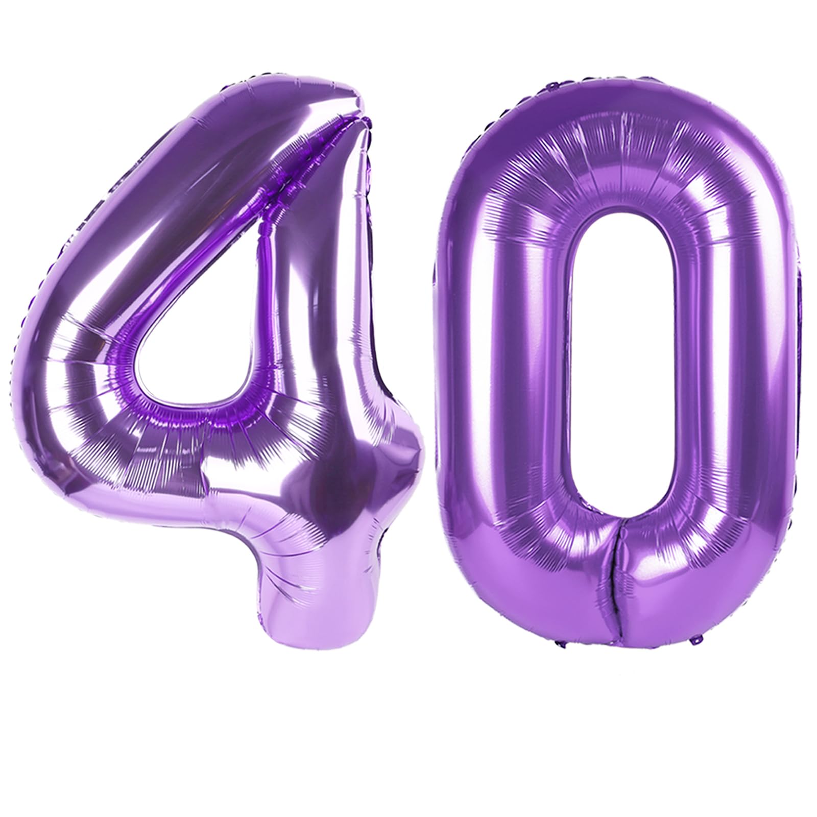 40 Balloon 40 inch Purple Number Balloons for 40 Birthday Party Decorations