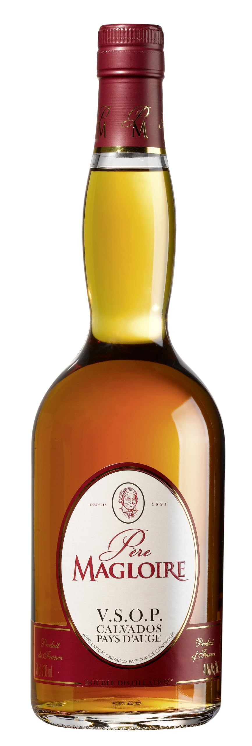 Père Magloire VSOP Calvados - , 40% ABV - Premium Calvados Apple Brandy Normandy - Smooth and Complex - Ideal Brandy Gifts for Men or Women (70cl)