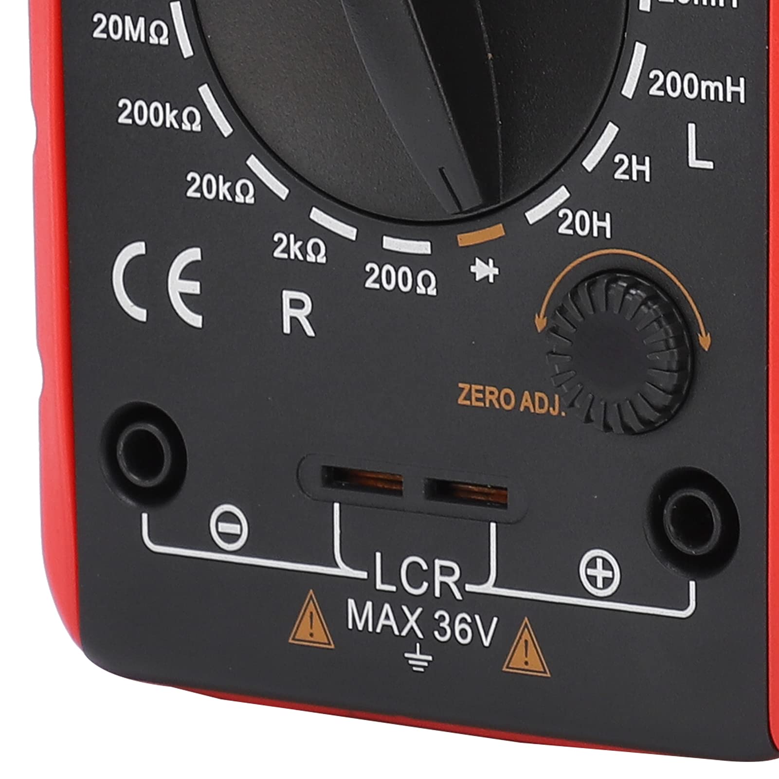 Multimeter-Tester, Hohe Genauigkeit, Langlebig, Kompakt, Widerstandsmessgerät für Elektrische Prüfungen, LCD-Display-Multimeter
