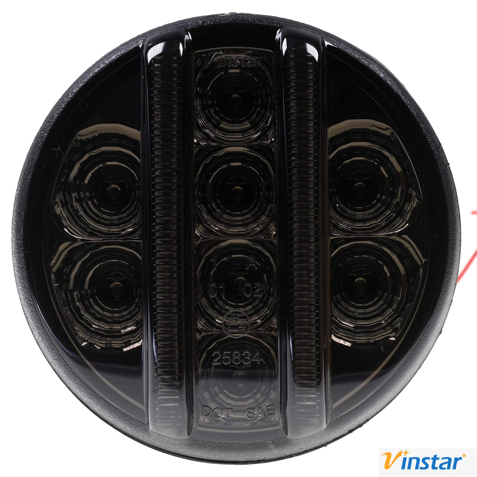 VINSTAR 2X Smoke getönte LED Front Blinker Standlicht kompatibel mit Wrangler JK 2007-2015