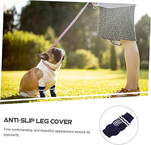Miniatura 8 de POPETPOP Protectores de patas de perro, soporte para calcetines, 4 piezas, fundas decorativas para patas de perro, calcetines decorativos para