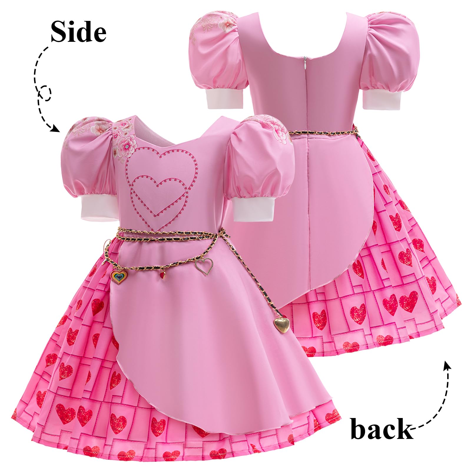 Rotes Prinzessinnen-Kostüm für Mädchen, Prinzessinnen-Kleid für Mädchen, Kostüm, Halloween