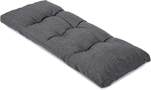 Miniatura 8 de SEKUMDAN Cojín de banco para silla de exterior, cojines de descanso, duraderos, antideslizantes, sobrellenados, para porche, columpio, piano, sofá