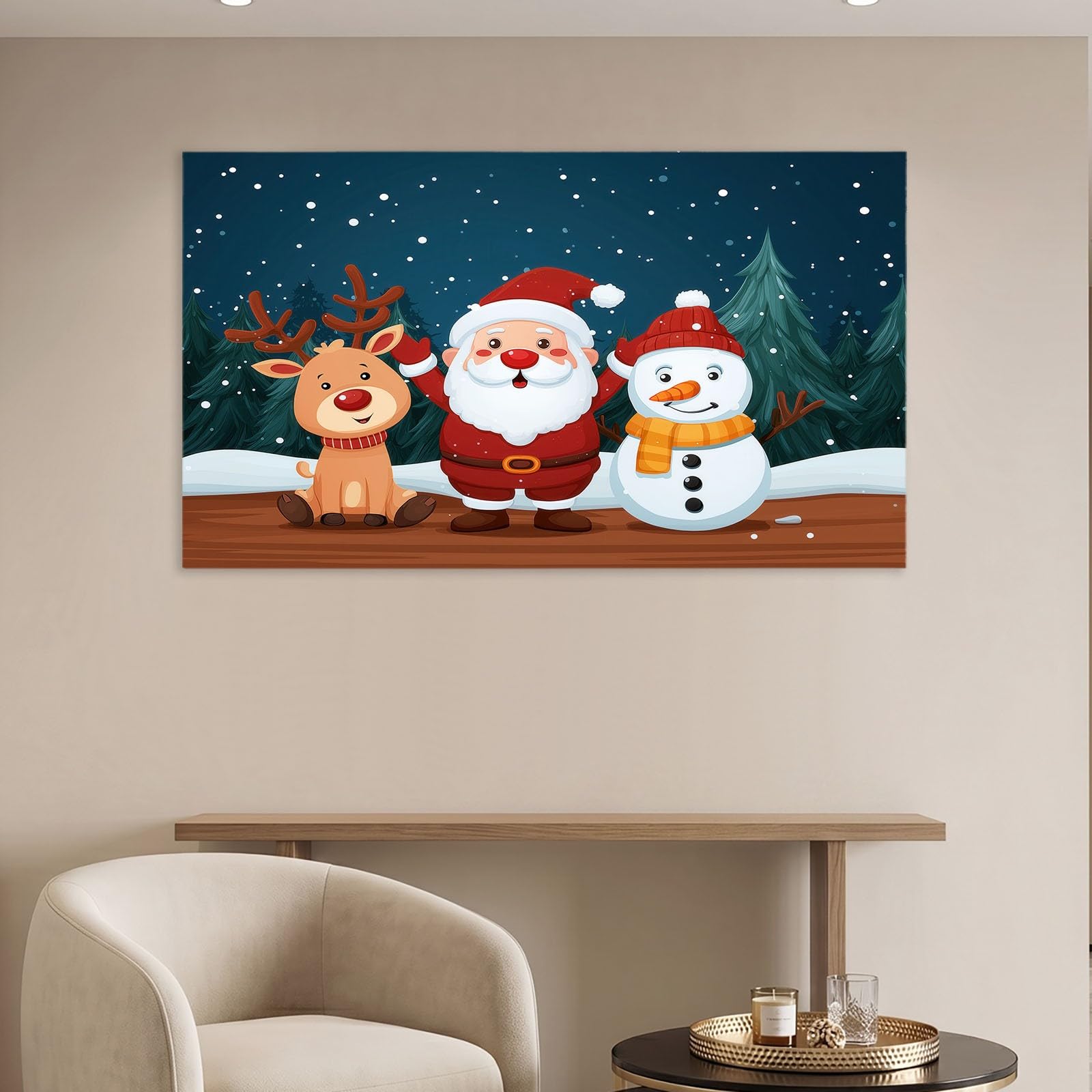 Générique Animazione Stile Natale Decorazione Parete Soggiorno Poster