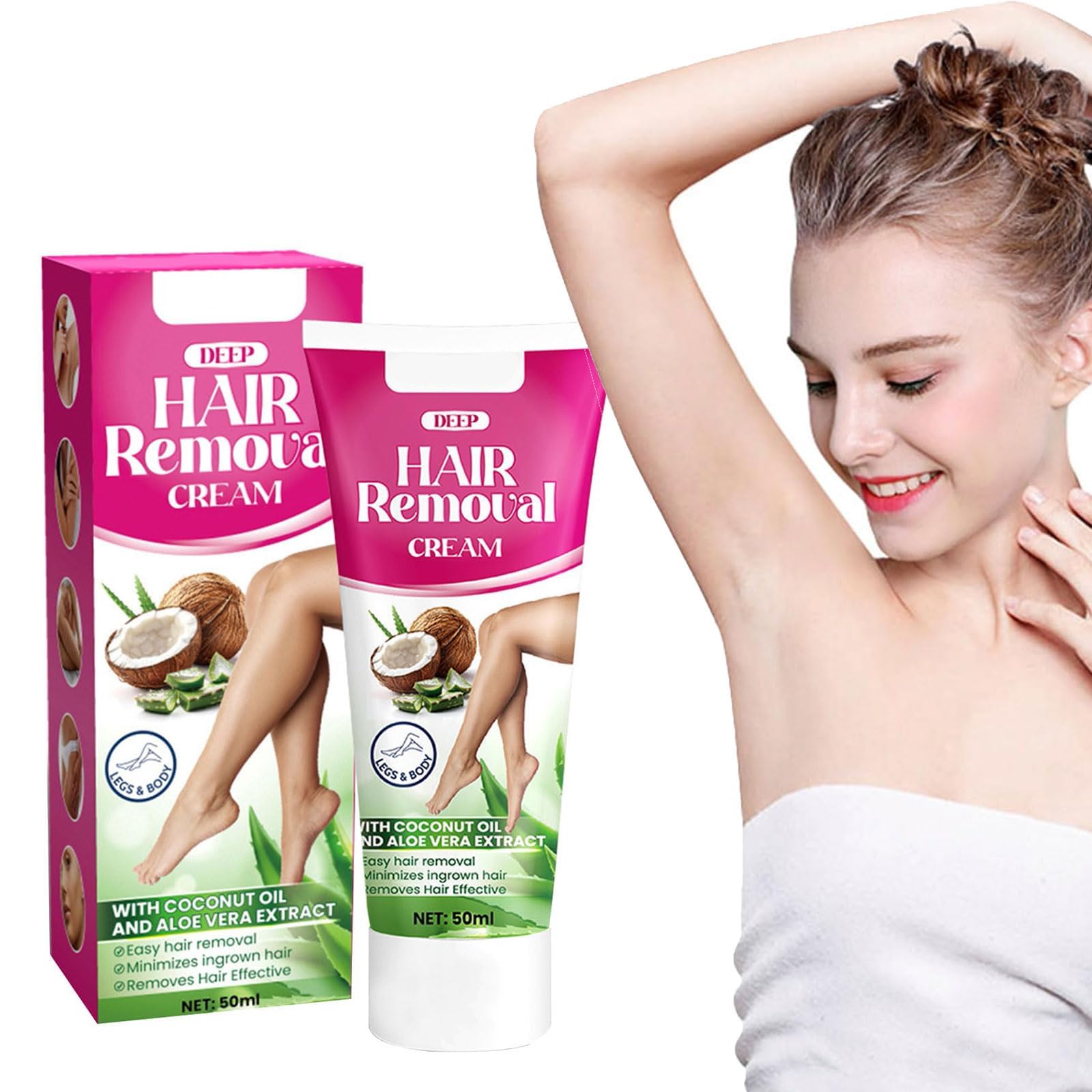 Intimate Private Hair Removal Cream for Women, Hair Removal Cream Gentle & Soothing Hair Removal, Painless Flawless Depilatory Cream For Unwanted Hair, Sensitive Formula Suitable for All Skin Types