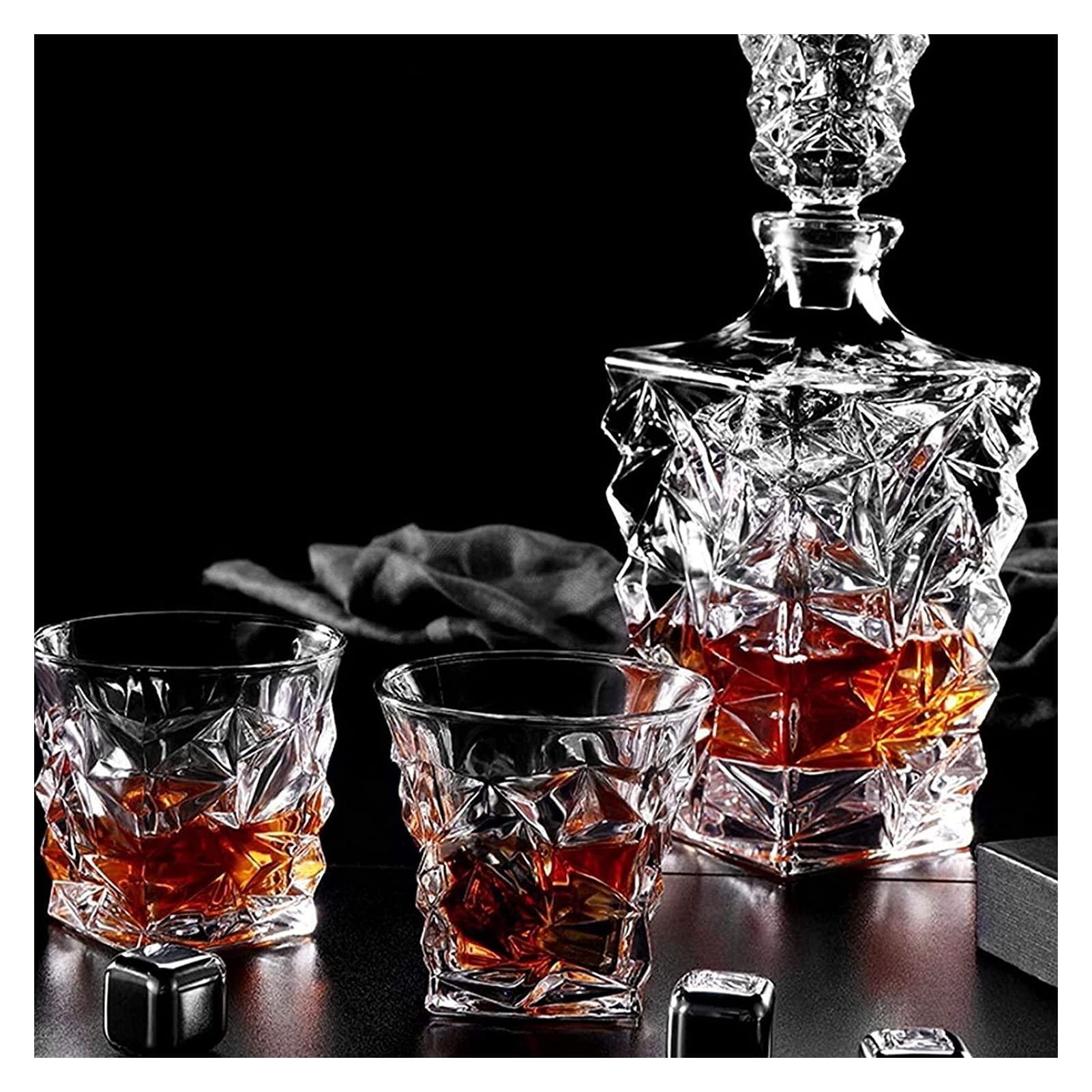 Karafka do wina, ręcznie dmuchane butelki whisky, włoskie szklane pojemniki na alkohol zapobiegający parowaniu, klasyczny design wazonów, wysokiej jakości zestaw upominkowy na butelki
