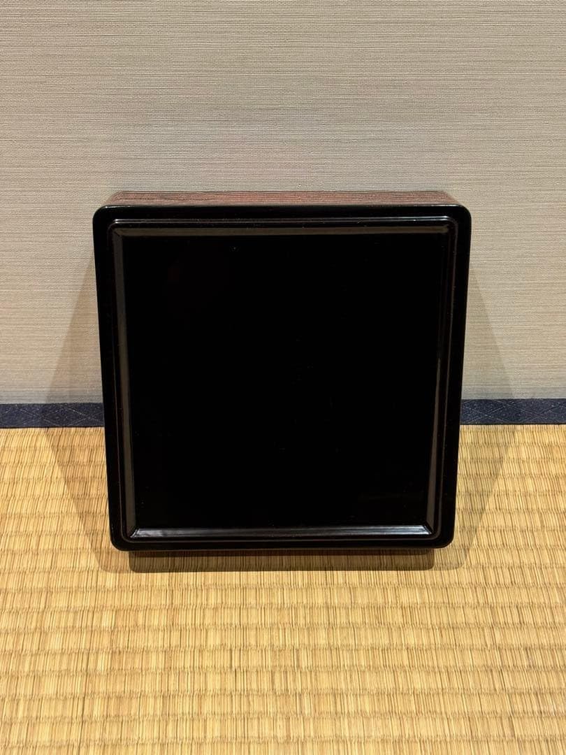 讃岐漆器 筒井隆之 造 蒟醤塗 三段重箱 伝統工芸 讃岐 香川漆器 茶懐石道具