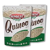 Vista 14 de Sunbest Natural Quinoa orgánica tricolor, sin OMG, vegana, kosher, 16 onzas, paquete de 2