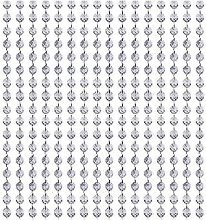 33/100FT Clear Acrylic Crystal Bead Garland Chandelier Hanging Wedding Supplies (100FT)