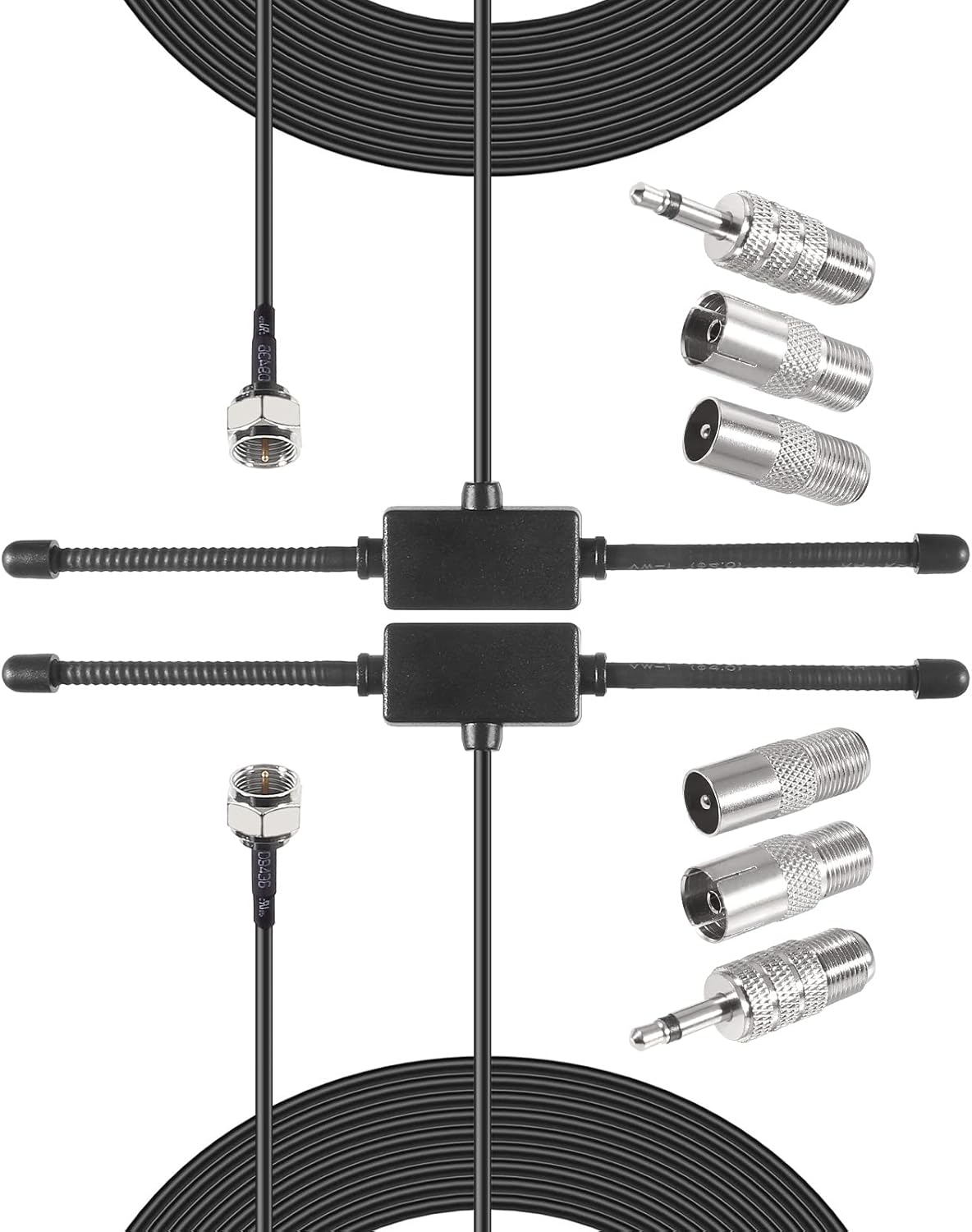 2 sets FM Radio Antenna FM Dipole Antenna FM Antenna for Stereo