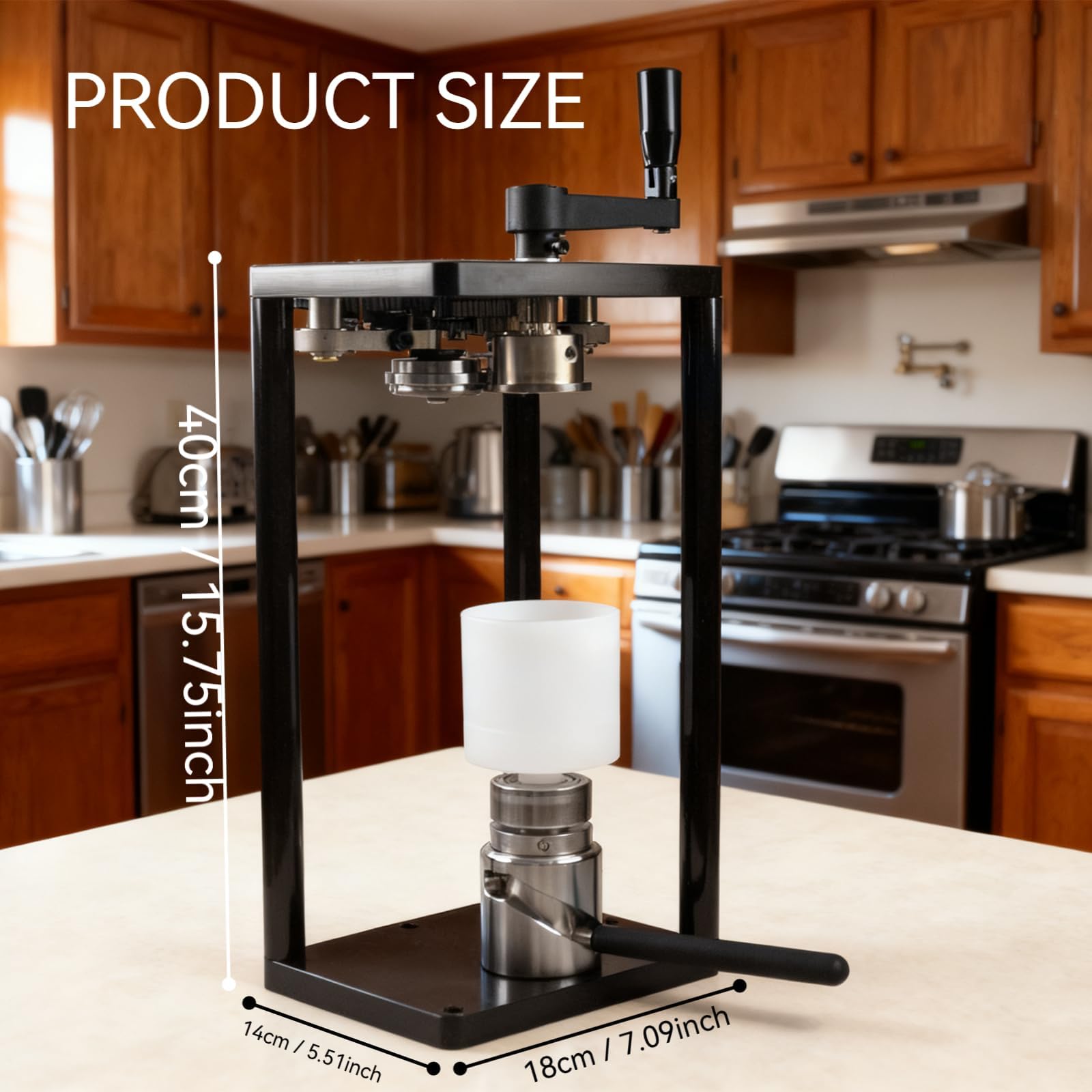 Manuelle Dosenversiegelungsmaschine für 330 ml, 500 ml, 650 ml Dosen, 5,6 cm Durchmesser, Lebensmittel- und Getränkeversiegelung für Getränke, Milch, Tee, Kaffee, Konserven