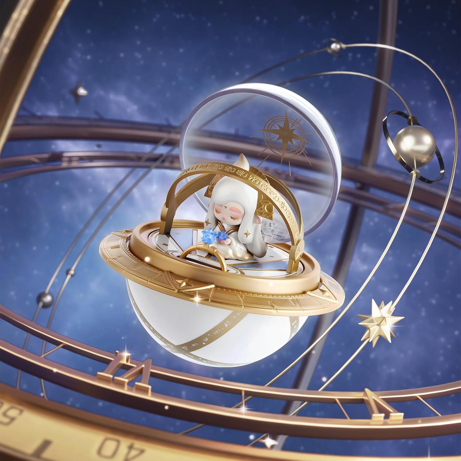 POP MART Romantic Ring Box Series 3 Scene Sets, 10PCs Romantic Ring Blind Box Figures, Random Design Action Figures Collectible Toys Home Decorations, Holiday Birthday Gifts, Whole Set