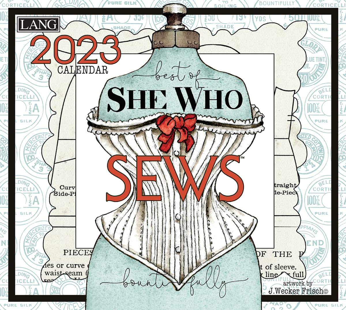 Photo 1 of LANG SHE WHO SEWS 2023 WALL CALENDAR