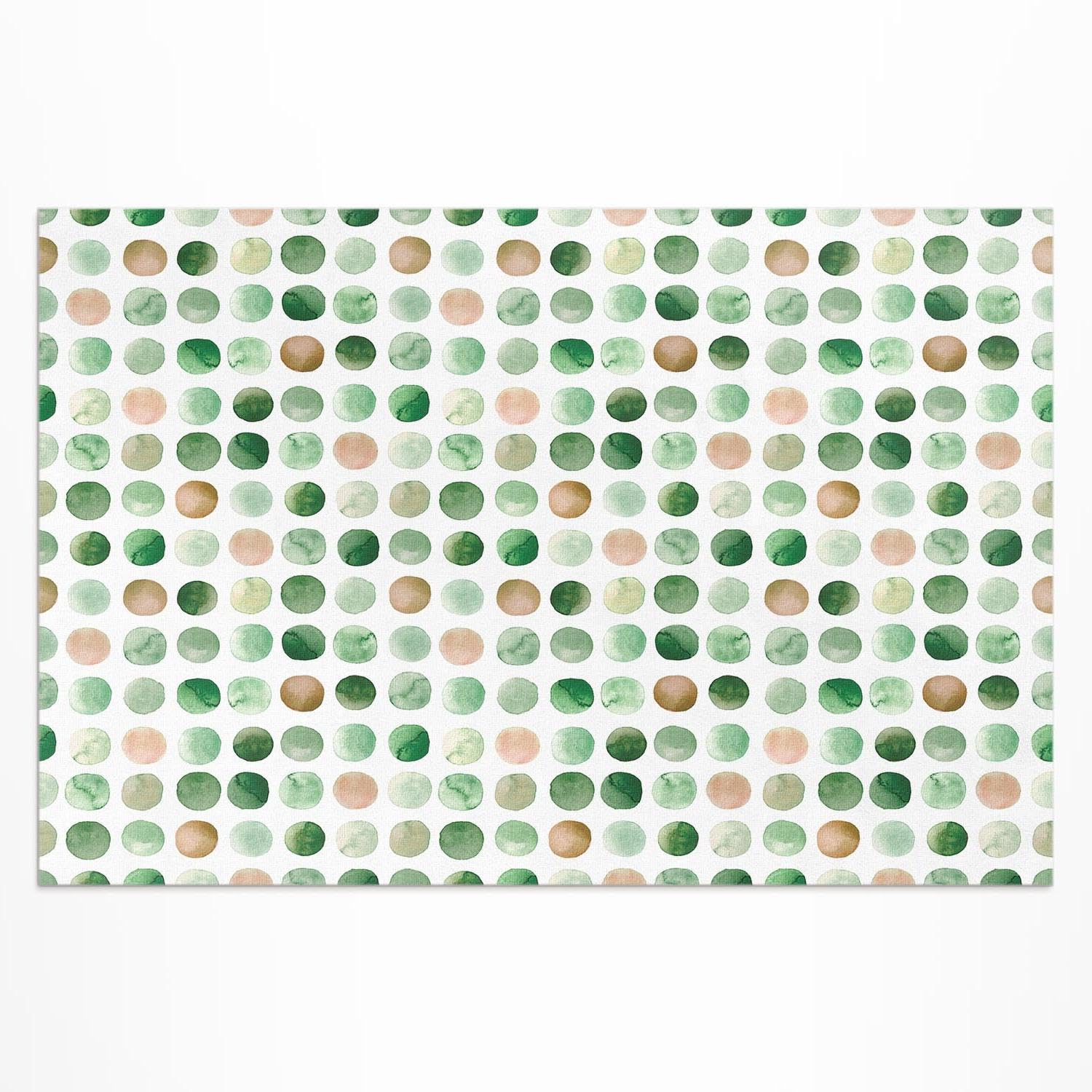 Tapis de sol vinyle 60x90 cm rectangulaire aquarelle pour balcon