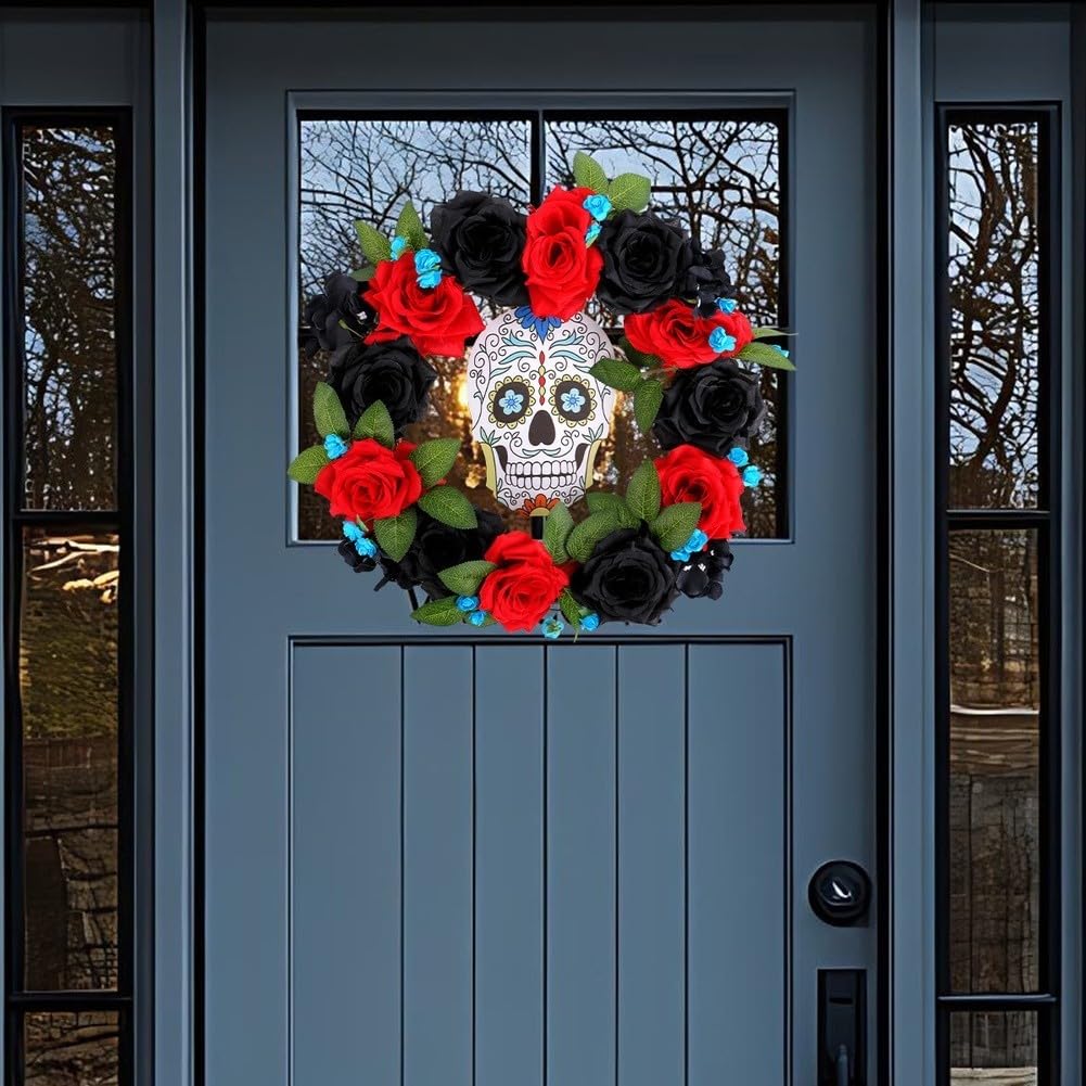 para corona Vid Natural con Calavera para madera Halloween México