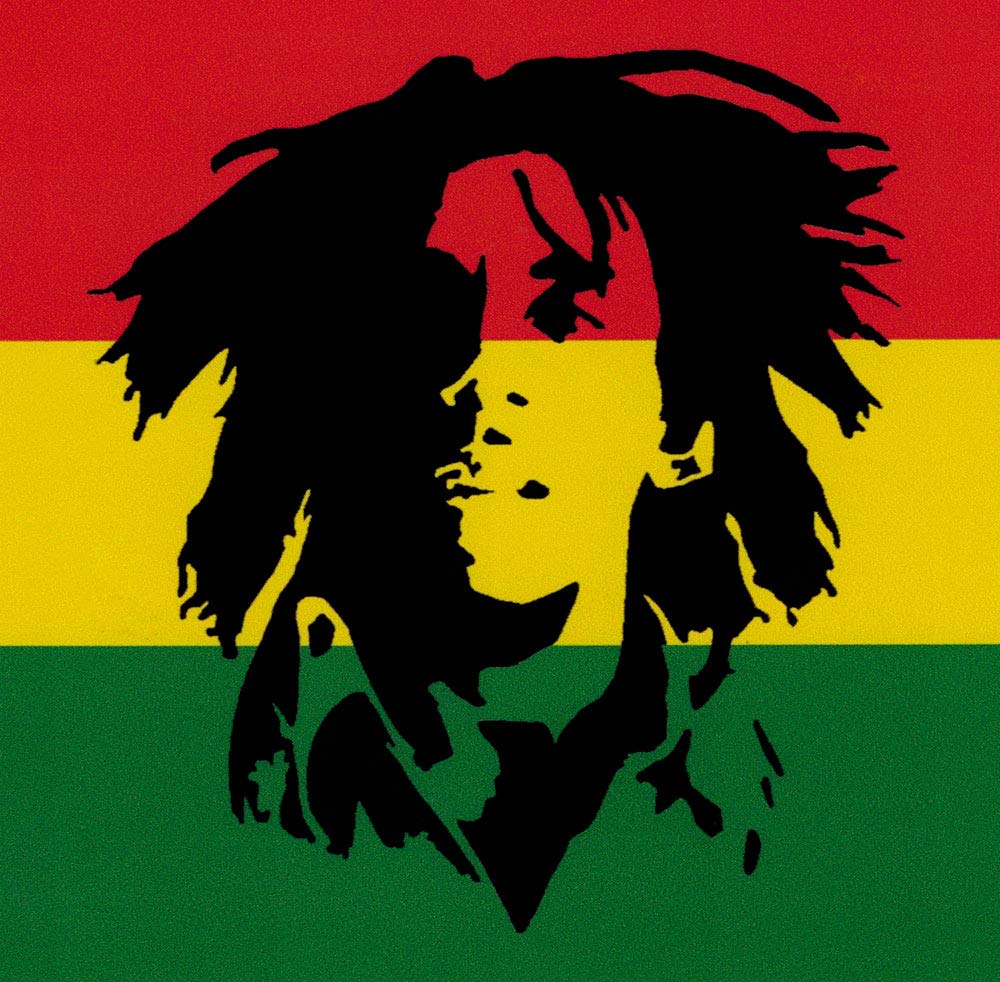 Peace Resource Project Bob Marley - Magnetic Bumper Sticker/Decal Magnet (3.3" X 3.25")