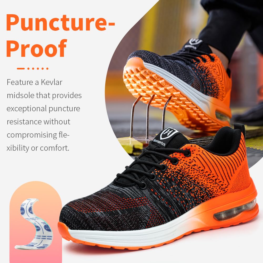 Scarpe Antinfortunistiche Uomo Donna Scarpe da Lavoroleggere Alte Comode Scarpe Sicurezza