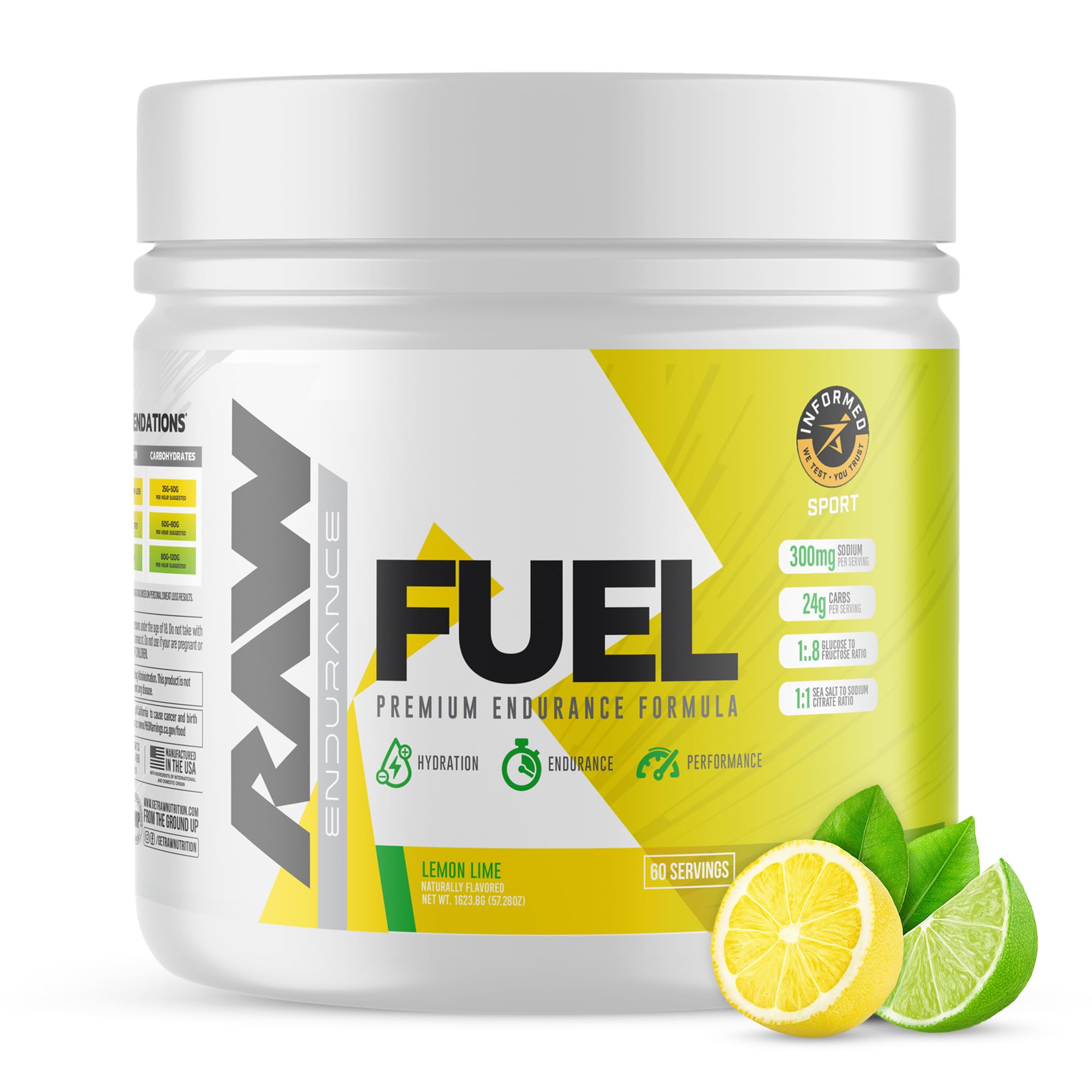 Endurance Fuel - Carb + Electrolyte Premium Endurance Formula - Lemon Lime