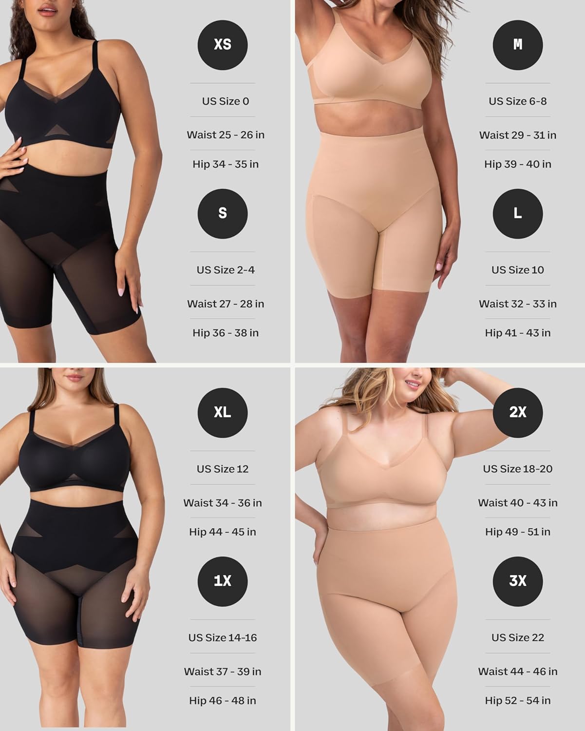 HONEYLOVE Shapewear for Women - Mid-Waist Short - Tummy Control Underwear & Body Shaper - Image 2