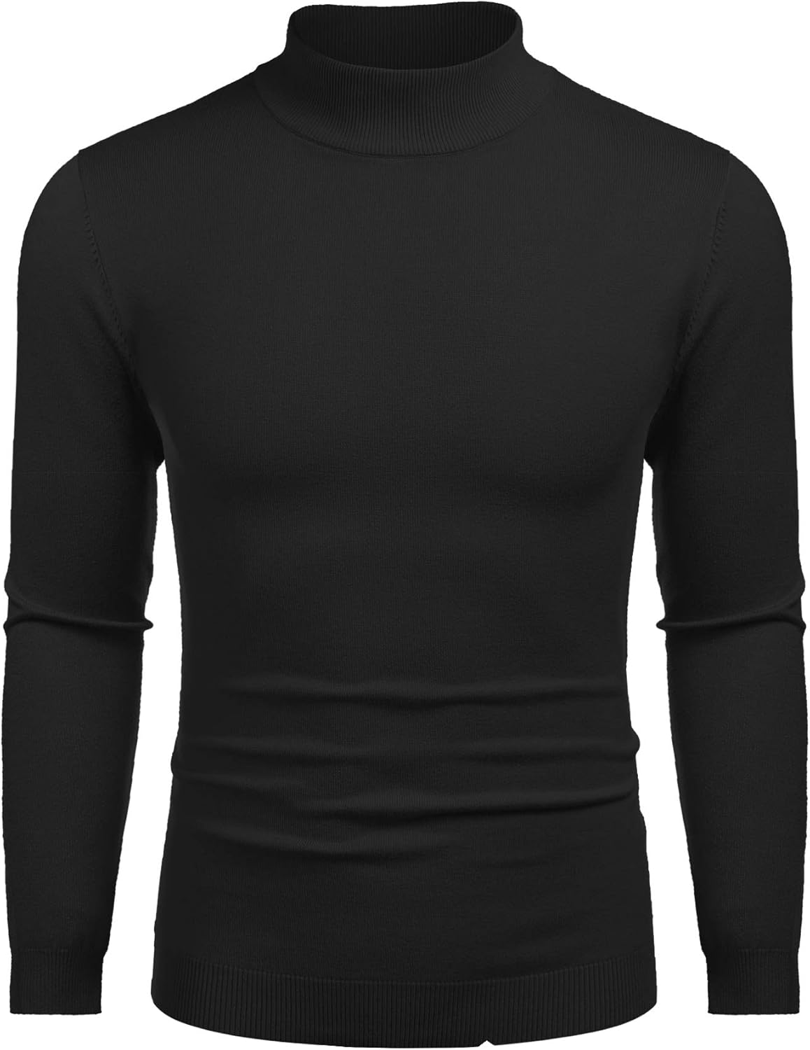 COOFANDY Mens Mock Turtleneck Slim Fit Pullover Sweater Casual Basic Knitted Thermal Sweaters - Image 7