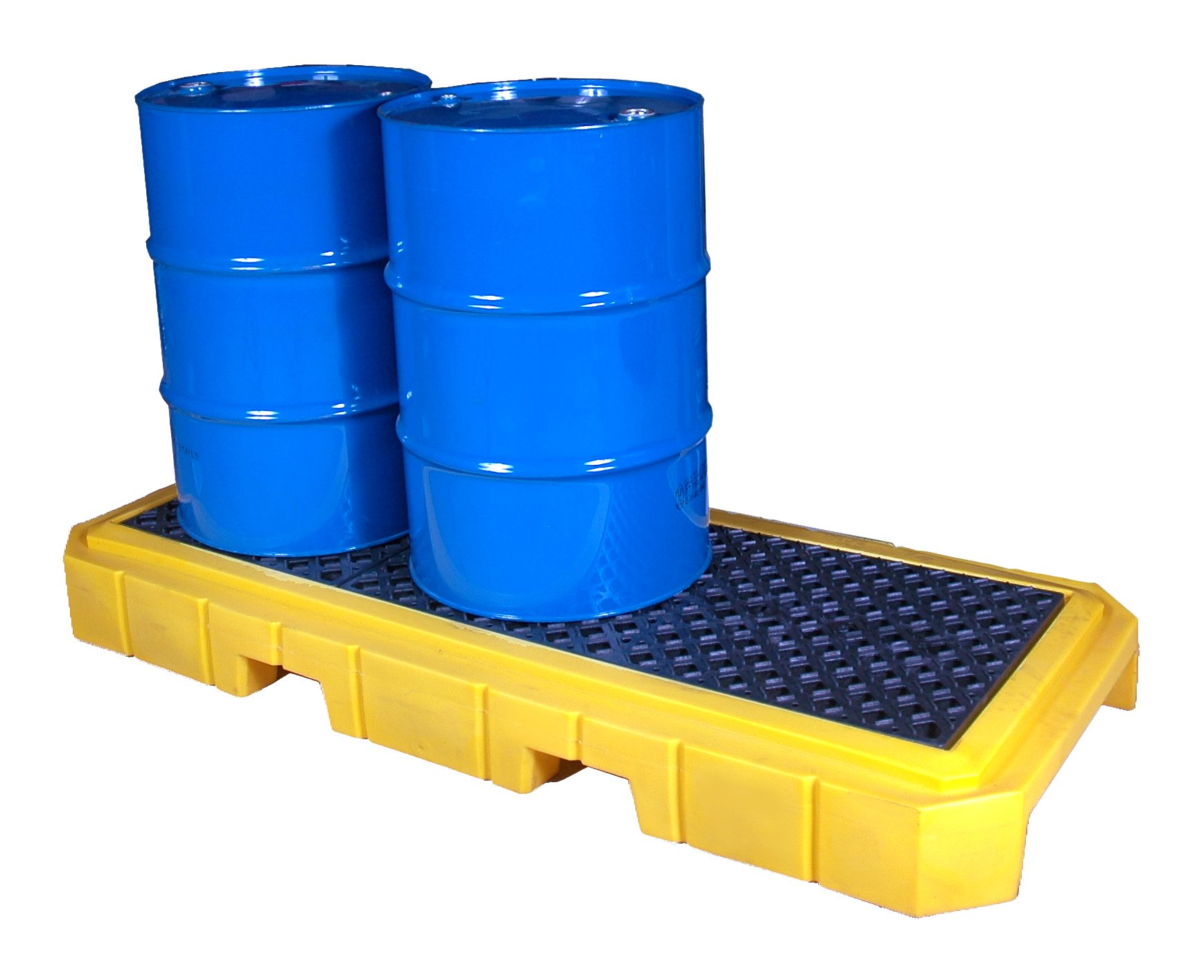 UltraTech 9627 Premier Polyethylene Ultra-Spill Pallet P3 Plus with Drain, 4500 lbs Capacity, 5 Year Warranty, Yellow