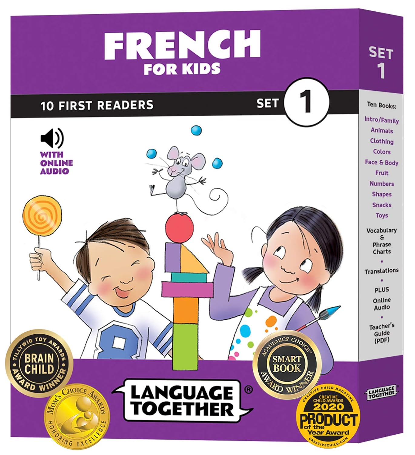 French for Kids First 10 Readers Book Pack with Online Audio (Beginner