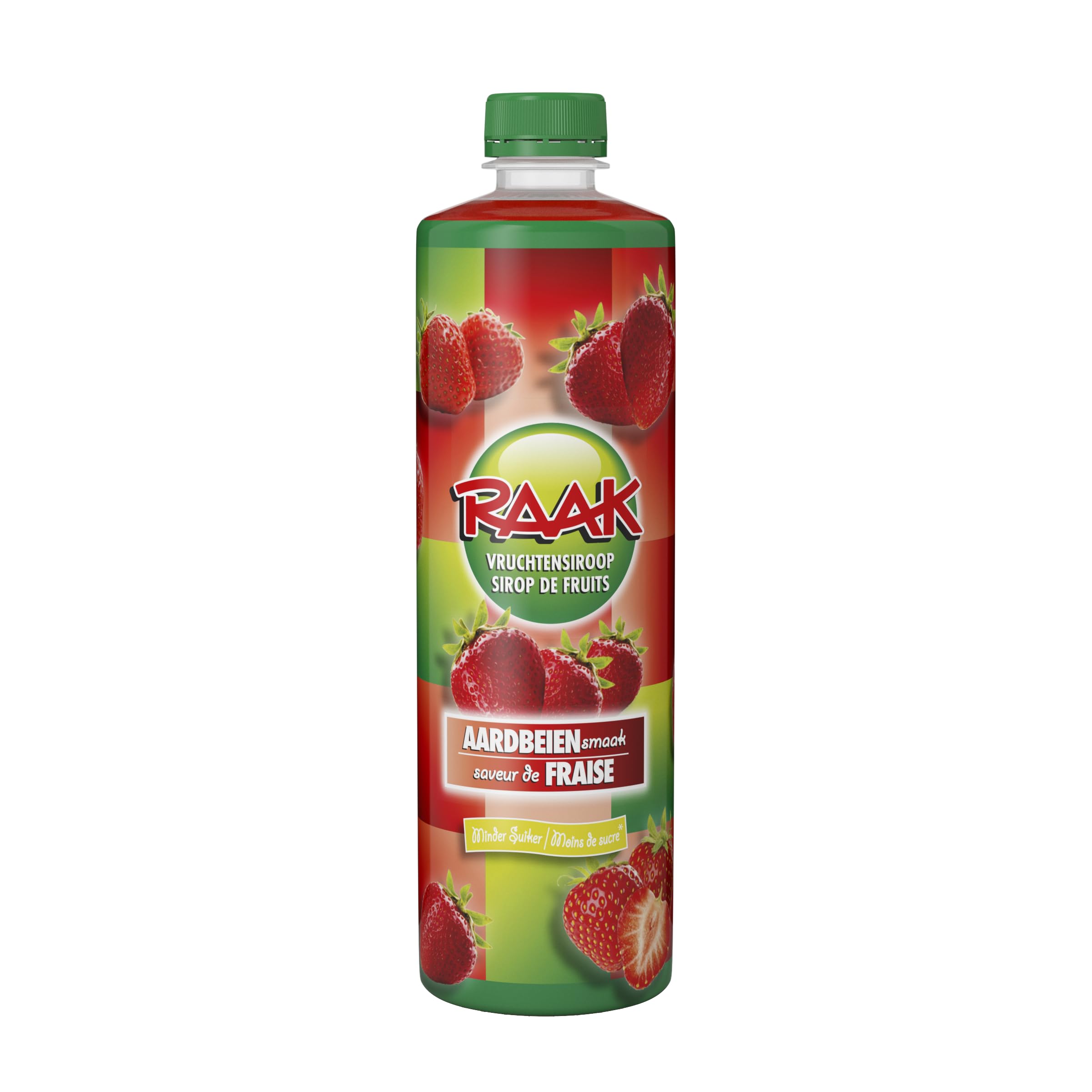 RAAK Sirop Fraise Premium | 6x750ml = 180 Verres | 15% Vrais Jus de Fruits | Parfait Familles & Professionnels | Qualité Européenne