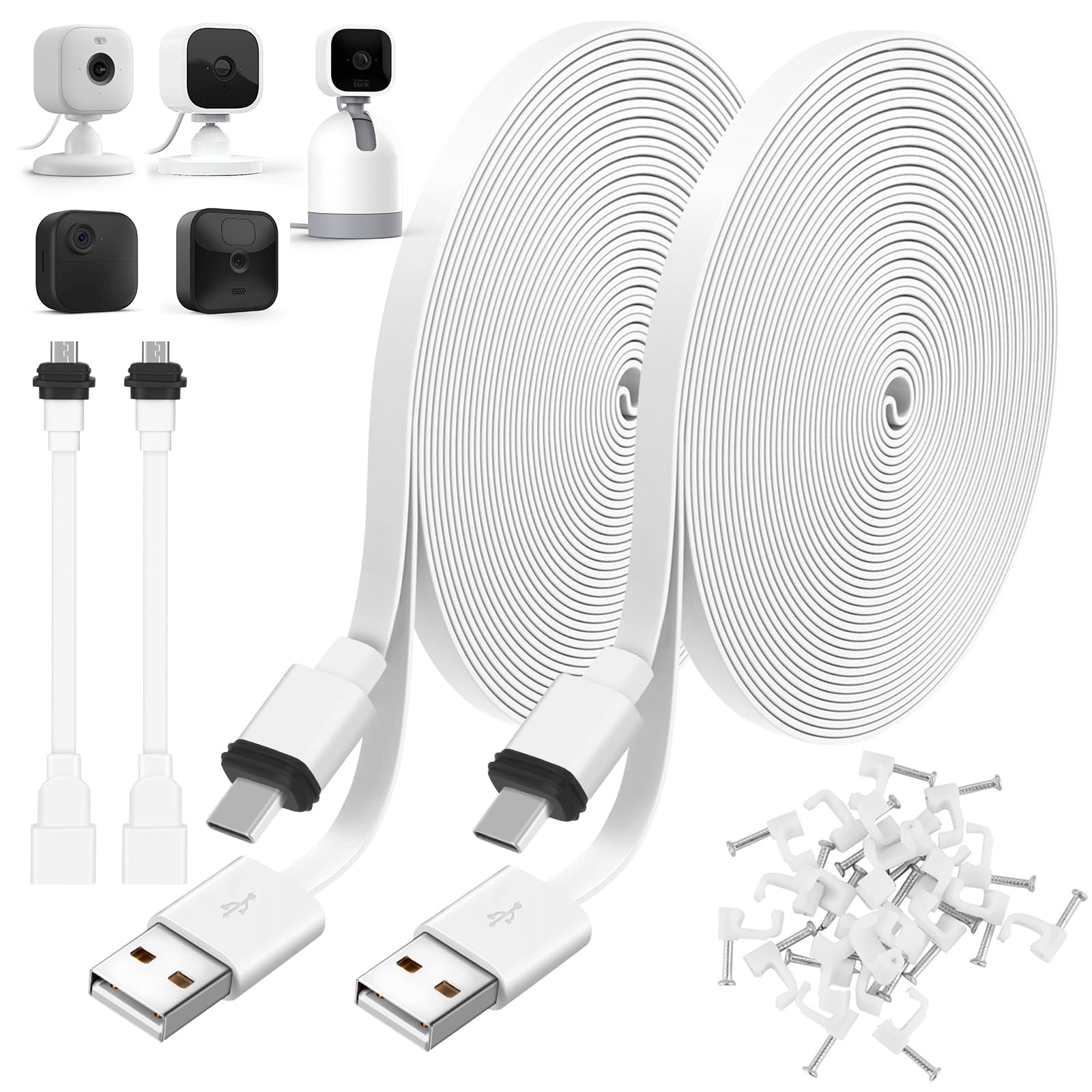 P2P 防犯カメラ ホワイト USBケーブル付き P2P 防犯カメラ ホワイト USBケーブル付き