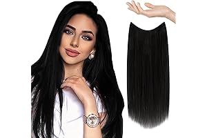 Sunny Wire Hair Extensions -- Invisible Crown Hairpiece