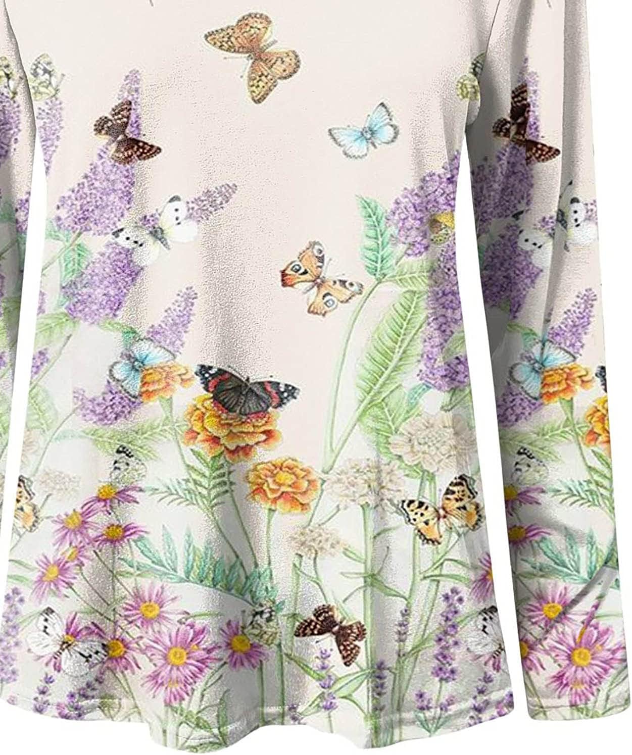 Stylische Sommermode: Das KDEIHT Damen T-Shirt im bunten Blumenmuster