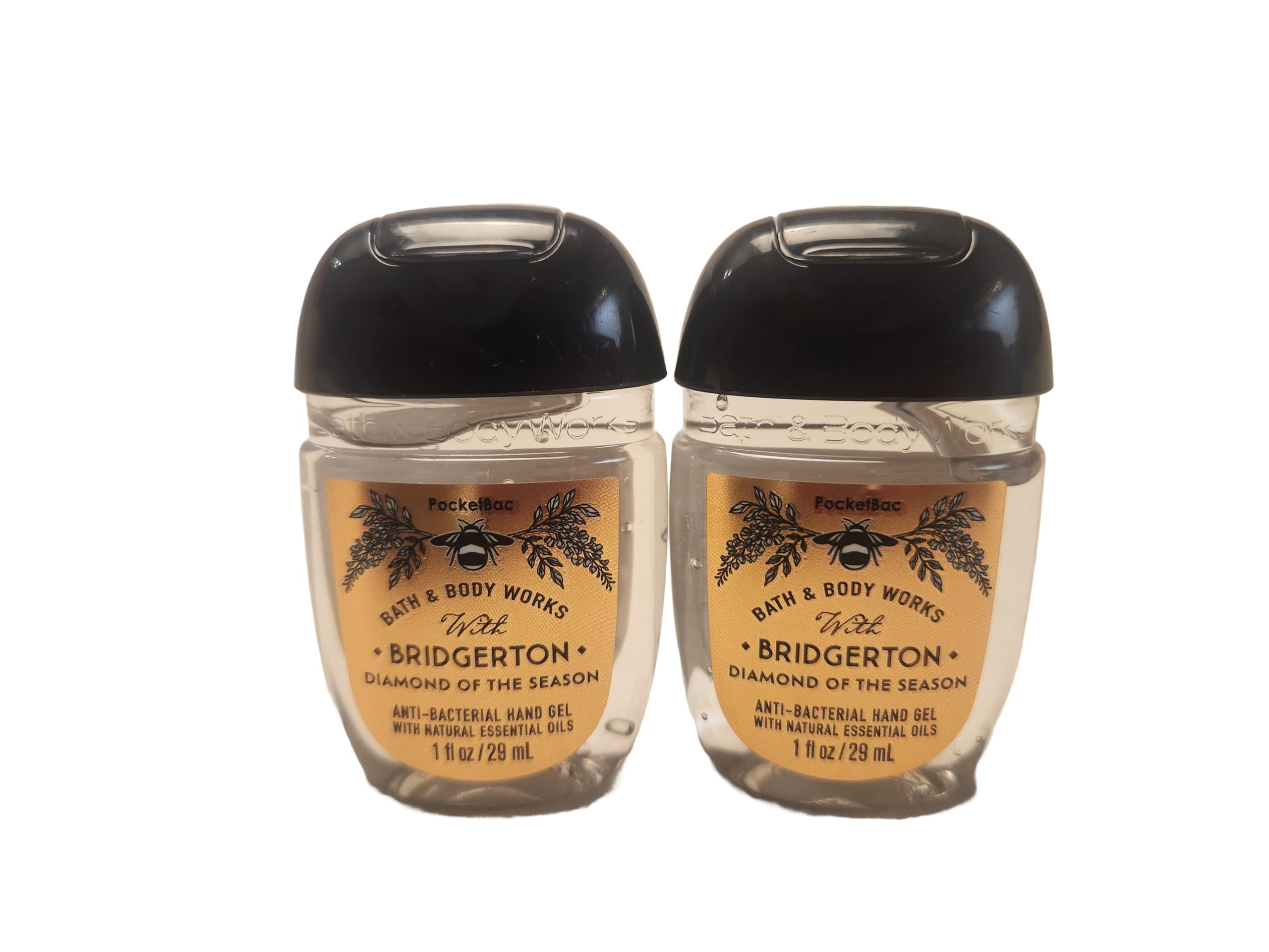 Bath and Body Care - Travel Size Sanitizer - 2 piece Bundle Hand Gel DIAMOND OF THE SEASON SET OF 2-1 Fl Oz each LIMITED EDITION Scent