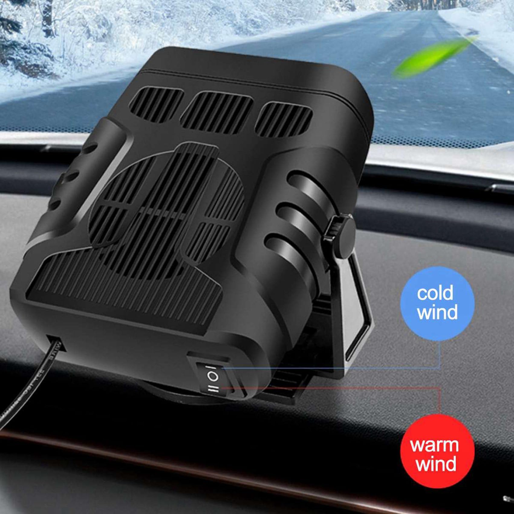 5X 4 en 1 12 V 120 W Calentador de Coche Ventilador de Calefacción de Refrigeración Eléctrica Secador Eléctrico Portátil Desempañador de Parabrisas Desempañador Desempañador