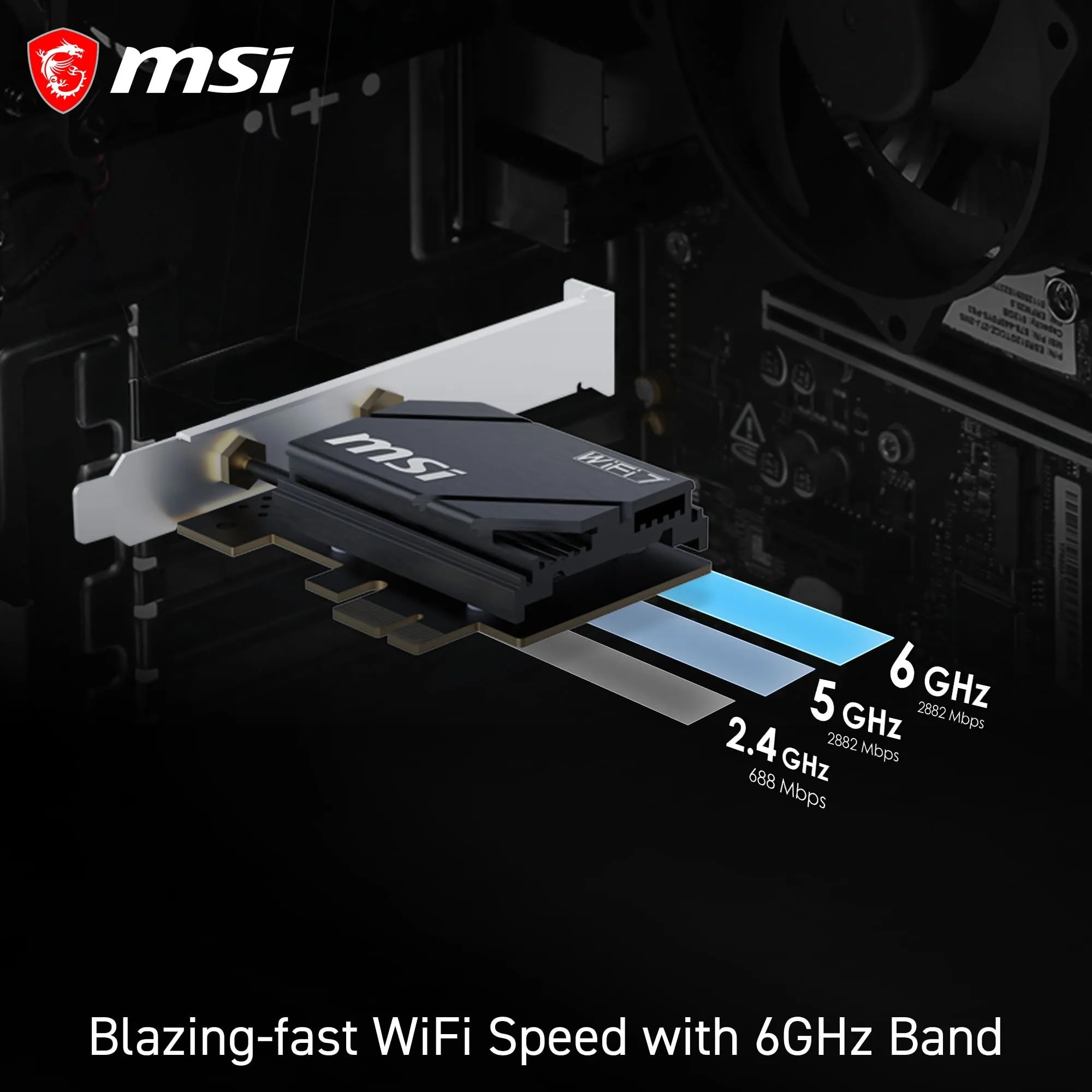 MSI NIC PCIE WIFI 7 BE6500 HERALD