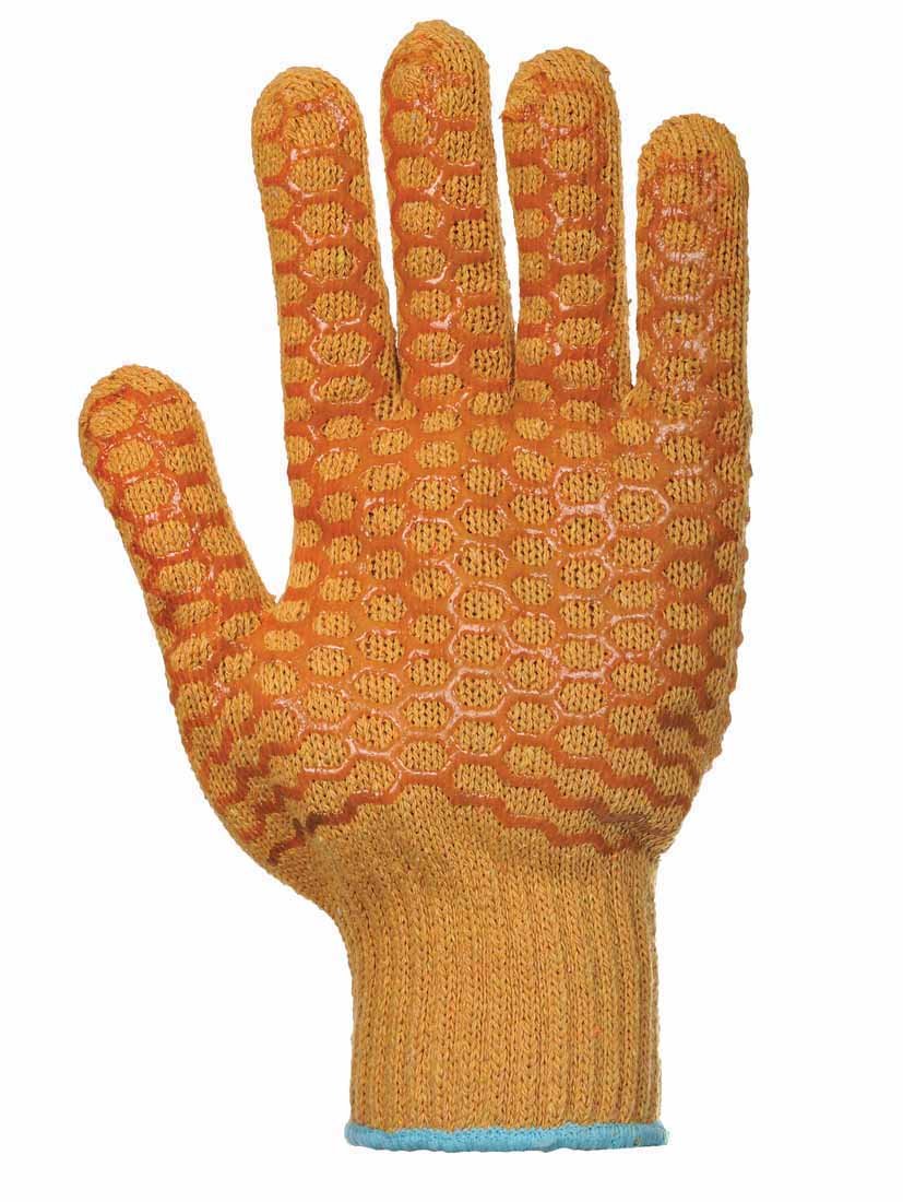Gants de travail Clic 2000 XX orange pour éviter les glissements d'outils et protéger les mains