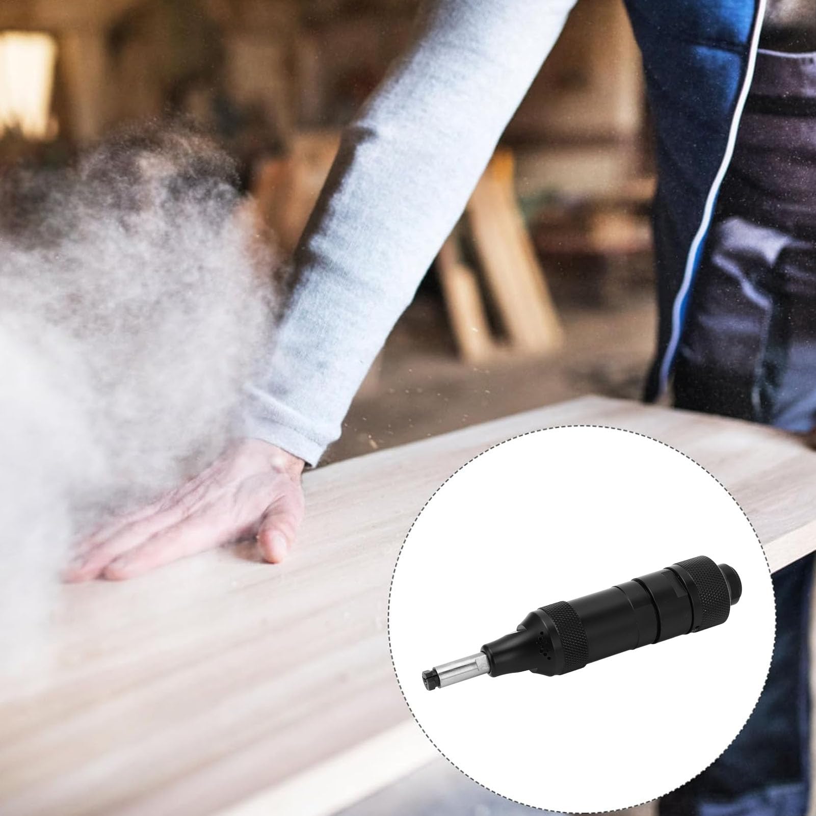 Natudeco Pneumatic Grinder M3 Clamping Capacity Pneumatic Grinder Tools Alloy Steel Air Grinding Machine for Grinding Polishing Deburring