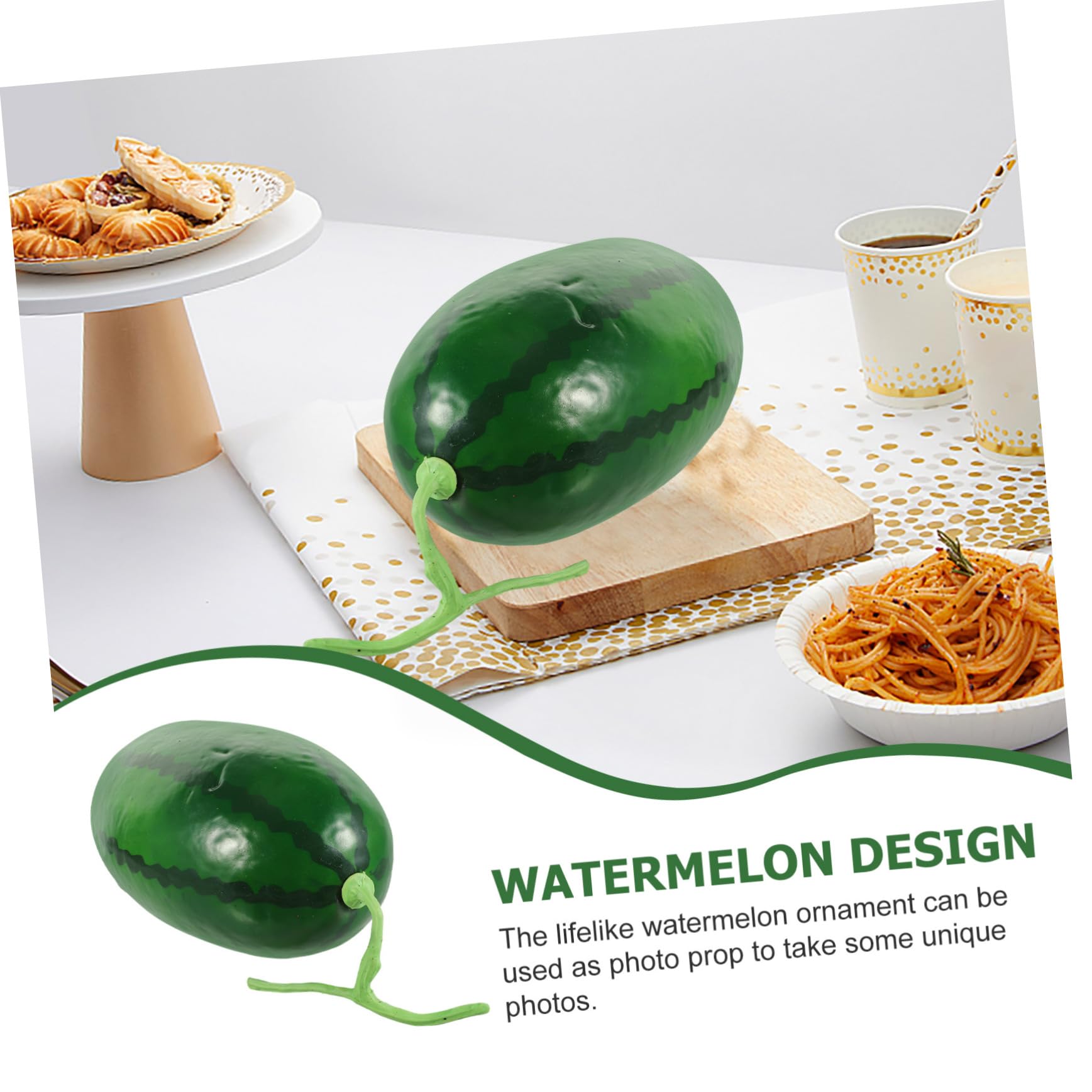 Di Anguria Artificiale Decorazione Realistica Per Casa e Fotografia Frutta Simulata Per Eventi e Feste Estive