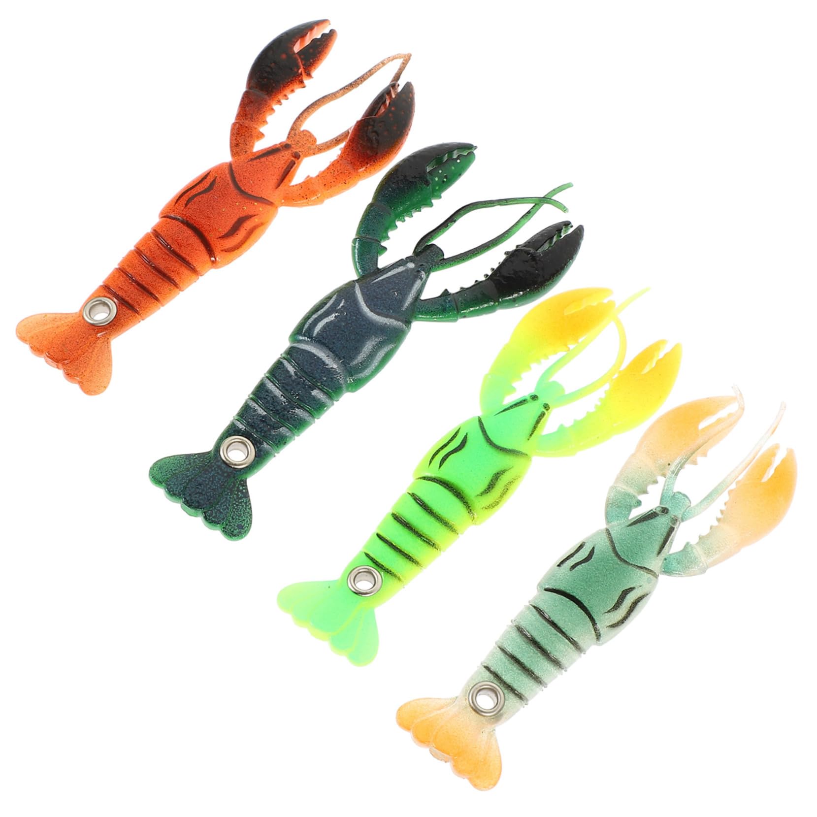 Mipcase 16pezzi Esche Artificiali per Pesca Lure Vivid per Catturare Pesci Come Bass e Pan Fish Riutilizzabili e Facili da Usare per Appassionati di Pesca