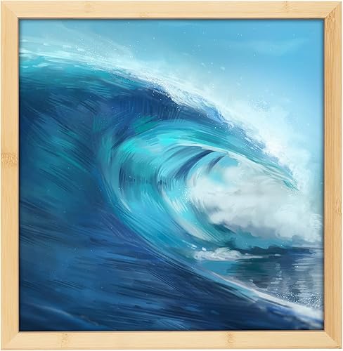 Miniatura 6 de Ambiance Eco Frames - Paquete de 4 marcos minimalistas ecológicos de madera sostenible para obras de arte pinturas dibujos exhibición y mucho más -