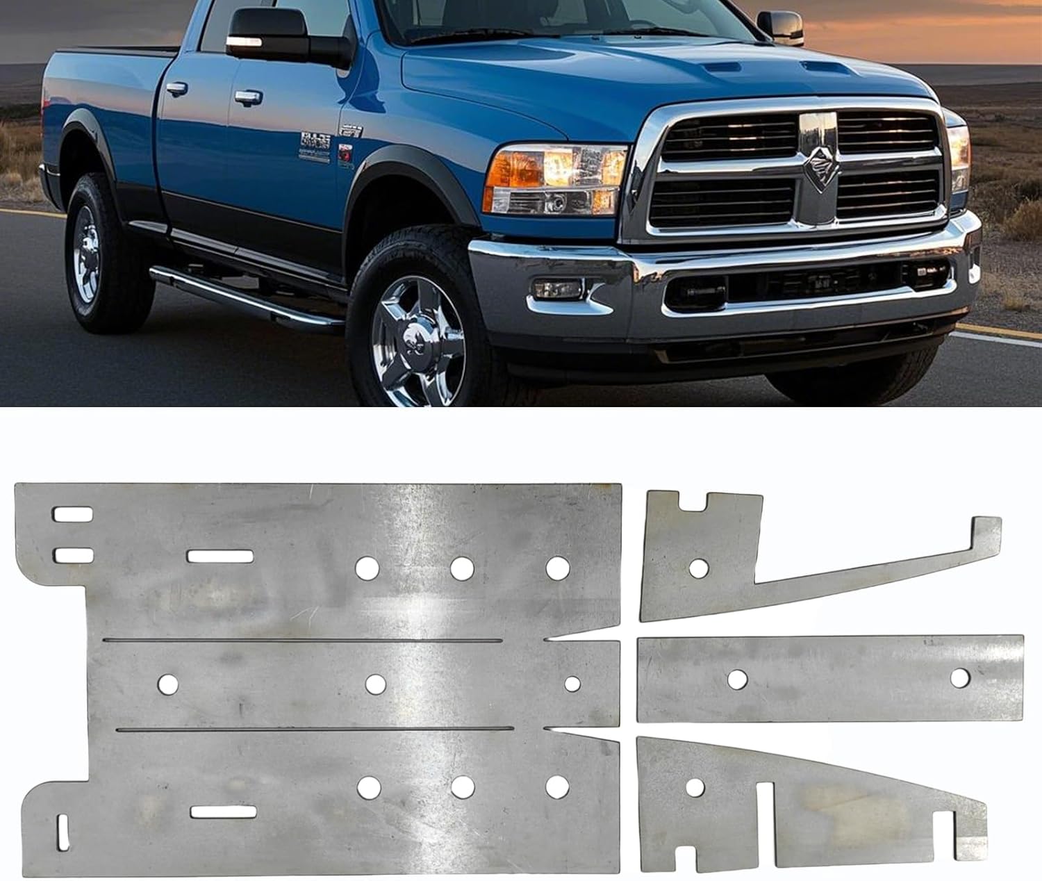 Crew Cab Short Bed Center Frame Rail Rust Repair Kit Replacement for Dodge Ram 2500 3500 2003-2018 Truck Short Bed Middle Frame Repair Driver Side or Passenger 1 Set