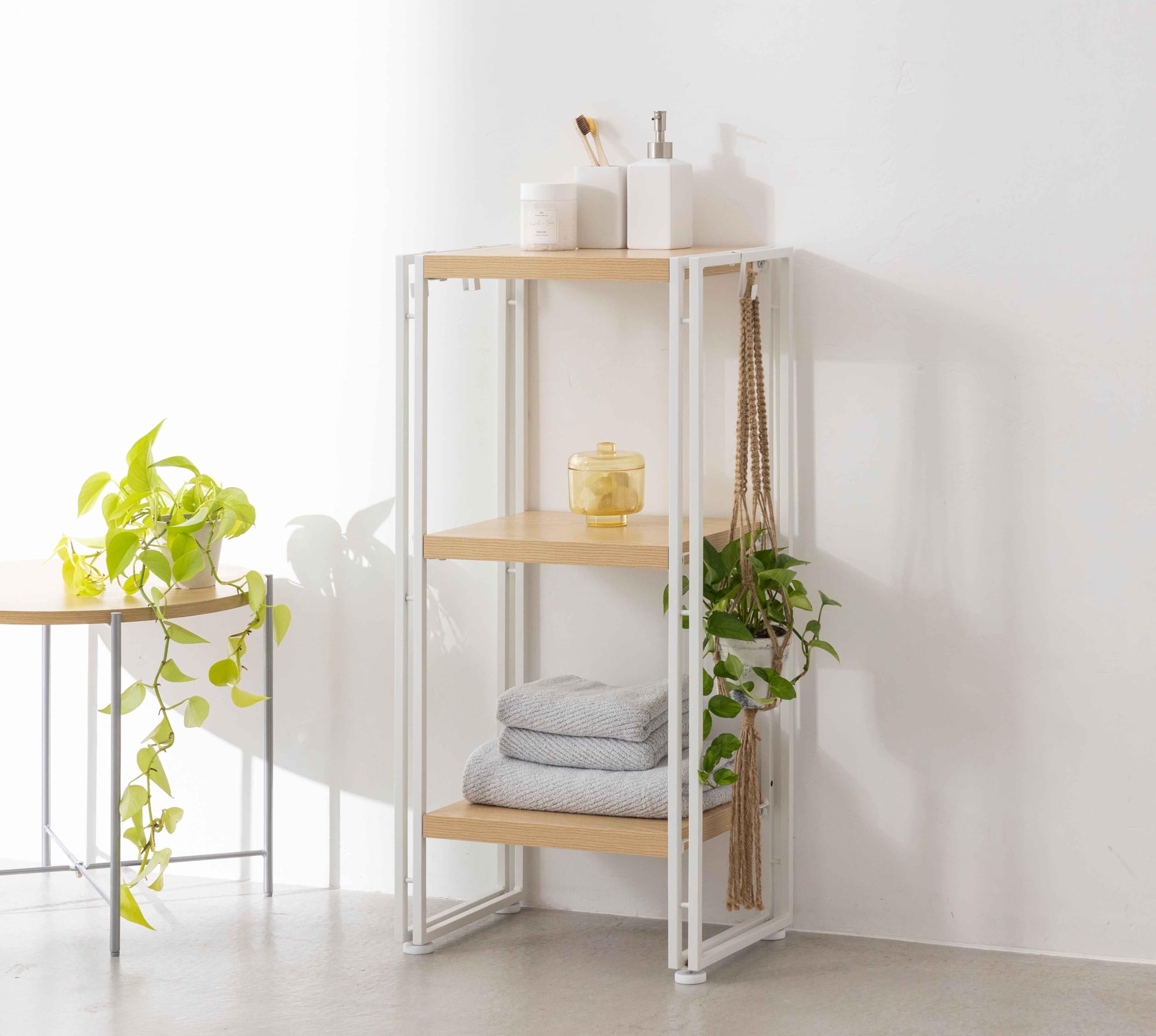 Amazon｜インテリア共和国 オープンシェルフ おしゃれ ラック 本棚