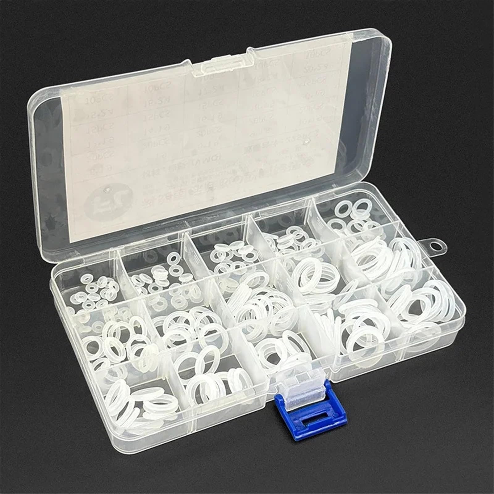 Kit de reparación juntas tóricas silicona, anillos blancos VMQ, sellos válvula grifo en caja, combinación impermeables resistentes al aceite para fontanería, reparación