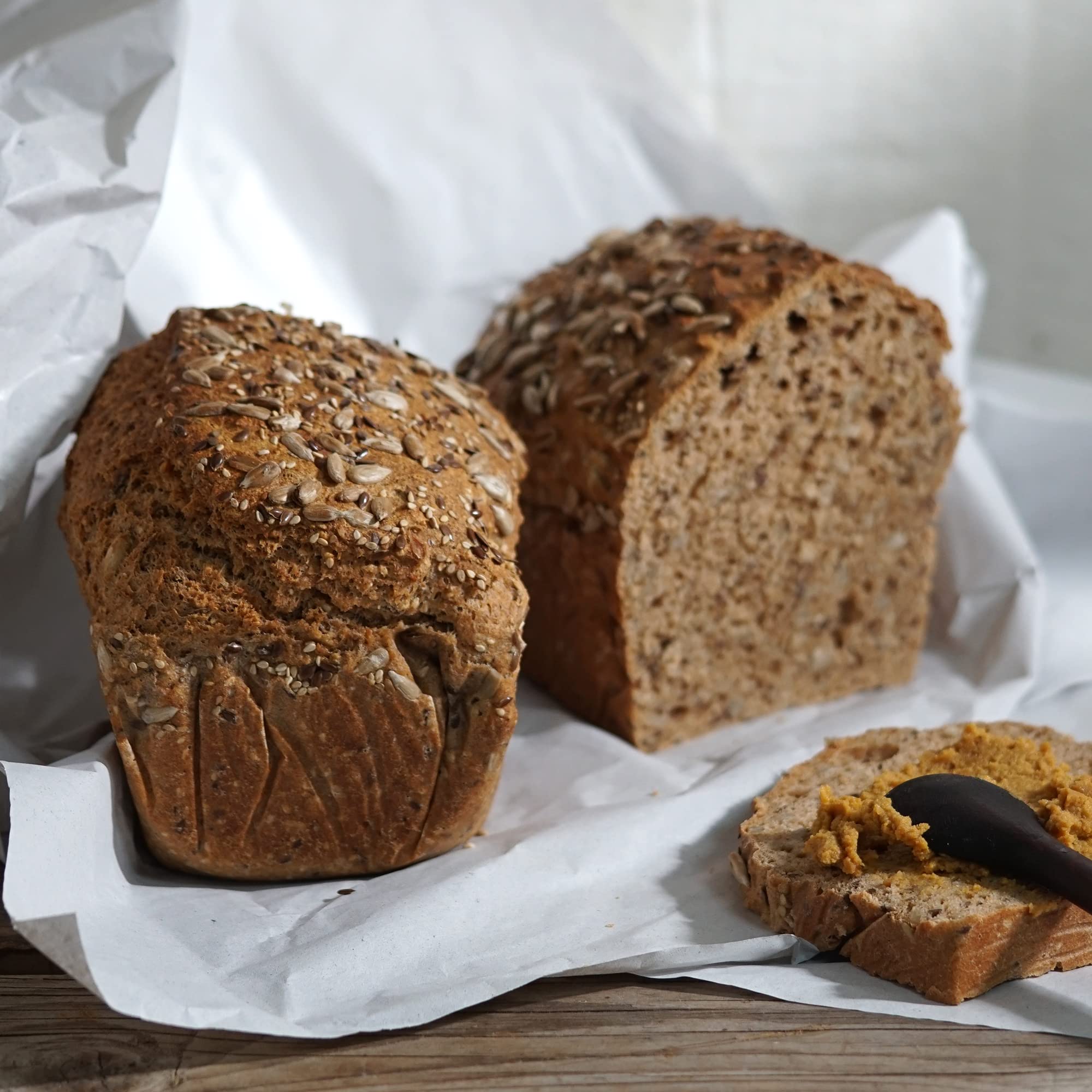 Brot und Salz Geschenk – Geschenkkorb mit 6 Bio Brotbackmischungen – originelle Einzugsgeschenke