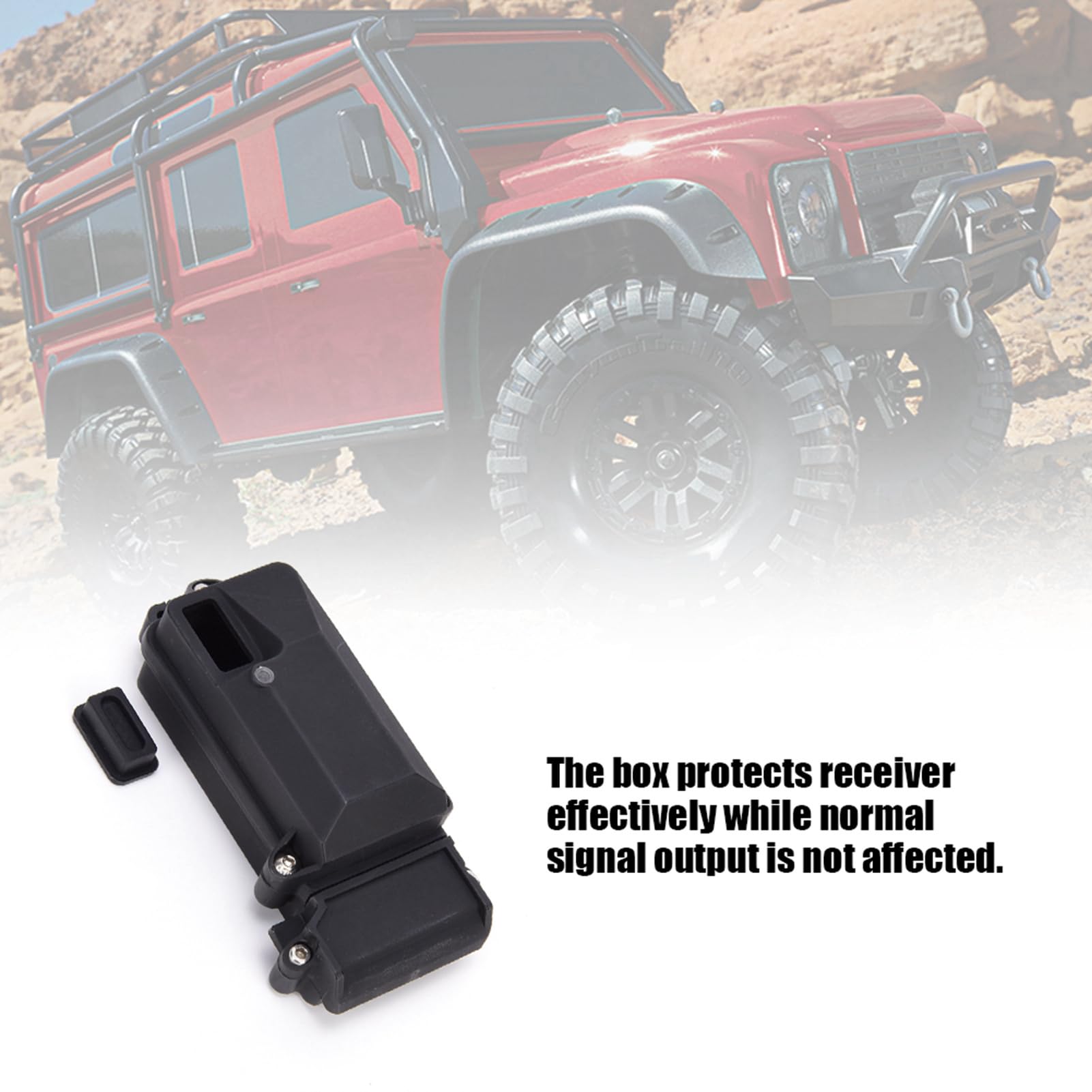 RC Car Receiver Box Accessory Compatible with 4 Cover for RC Receiver Box RC Car Part