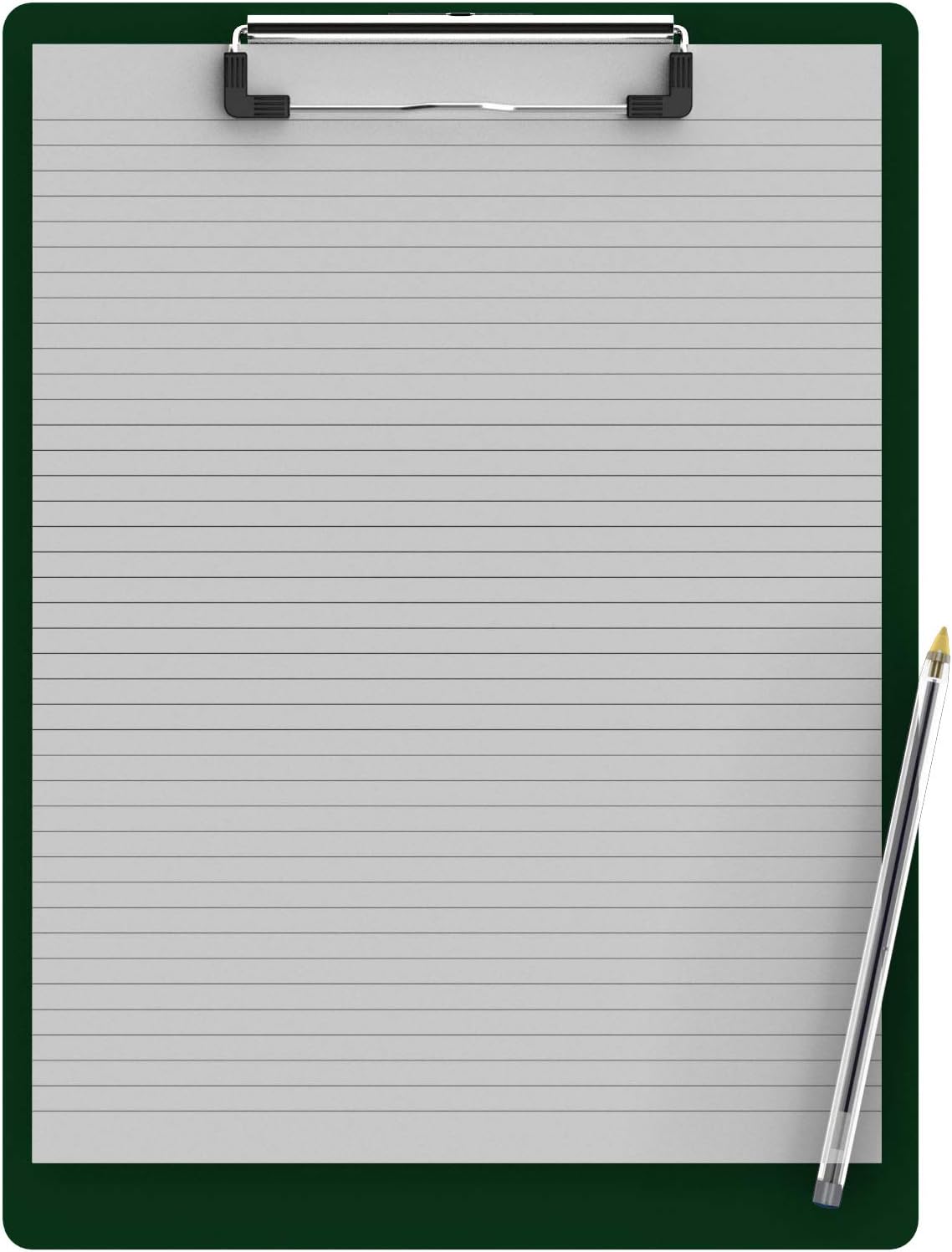 Letter Size 8.5 x 11 Aluminum Clipboard - Green