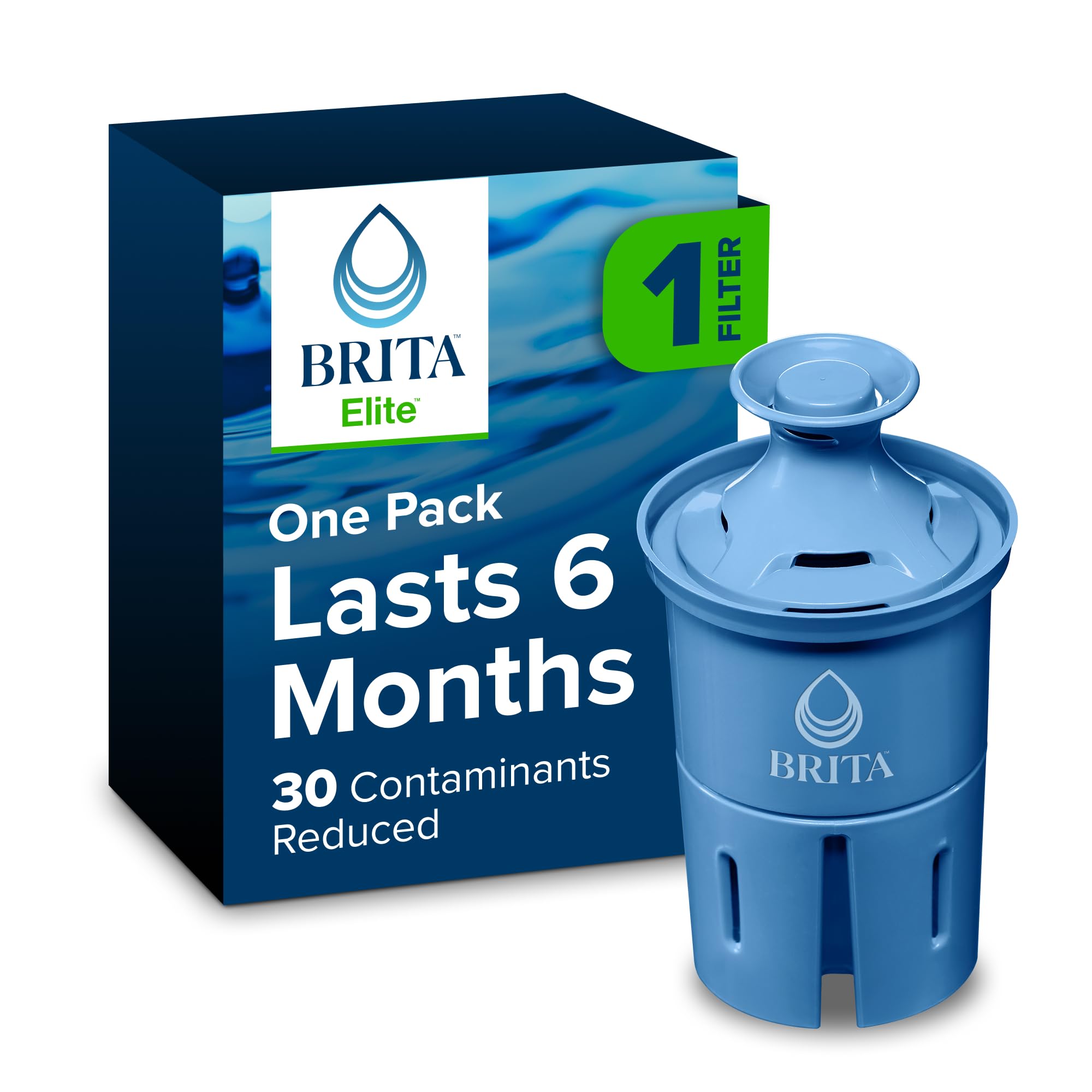 Brita Longlast Water Filter, Longlast Replacement Filters for Pitcher and Dispensers, 1 Count 36243
