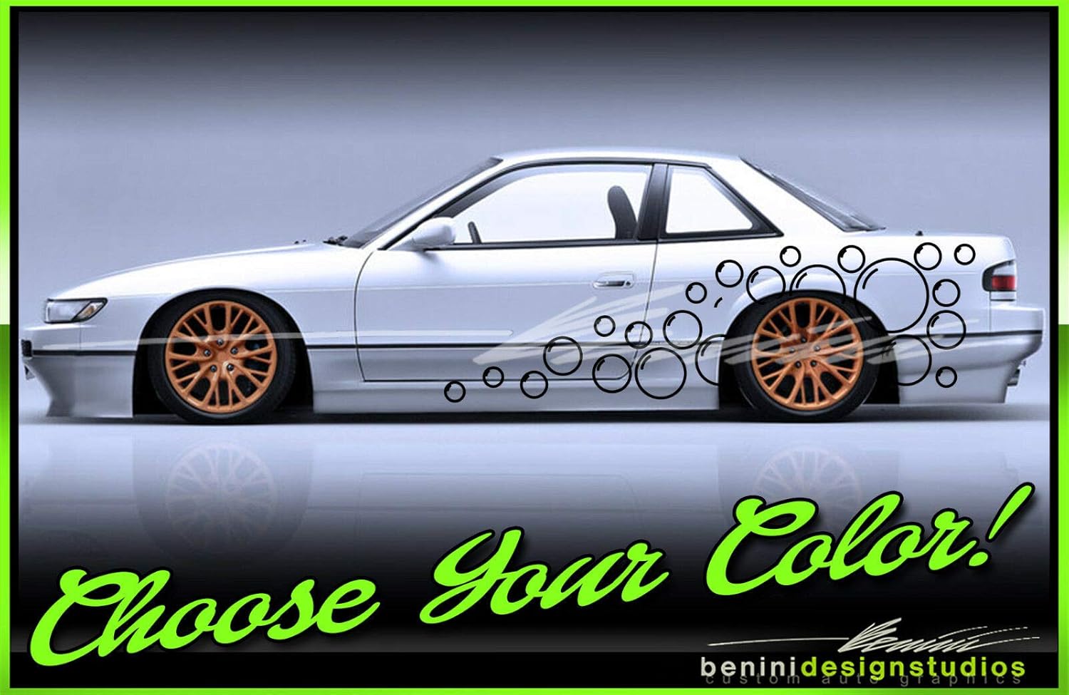 Amazon Com Drift Livery Vinyl Graphics Universal 240sx S12 S13 S14 S15 Silvia Fits Any Car4 Color Orange Automotive