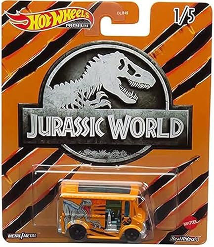 Miniatura 6 de Hot Wheels Jurassic World 2022 Premium Pop Culture Complete 5 Car Diecast Set DLB45-946Q Release