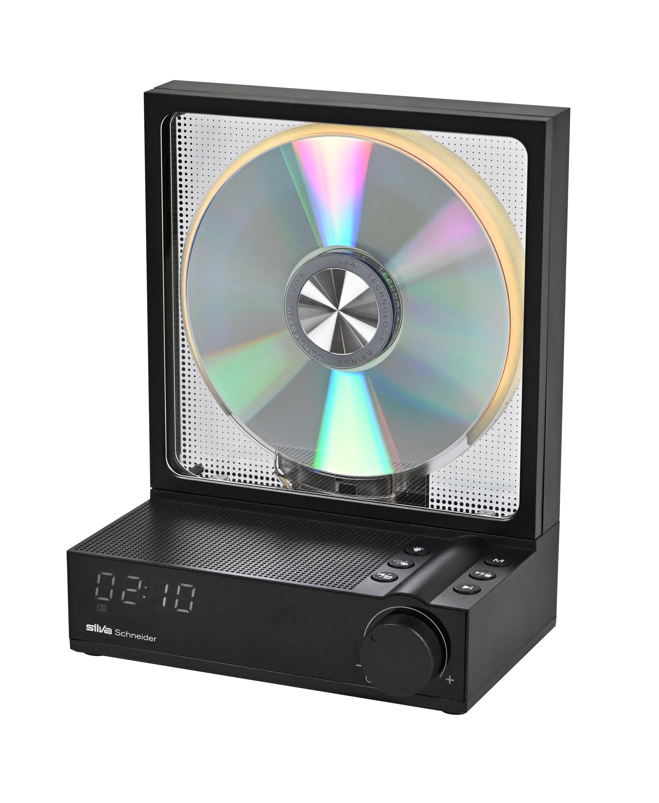 Silva Schneider CDP 99 BT | Reproductor de CD con función MP3, transmisor y Receptor Bluetooth 5.3, Pantalla LED, batería de 4000 mAh, Control Remoto, a Prueba de Golpes, USB-C, Tarjeta SD, portátil