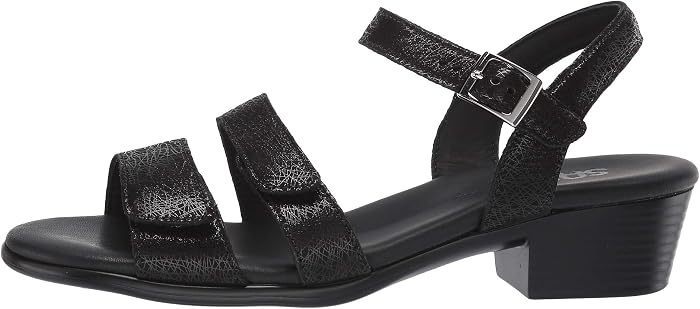 Женские сандалии SAS Savanna Adjustable Heeled Sandal, цвет: Чёрный — фото 2