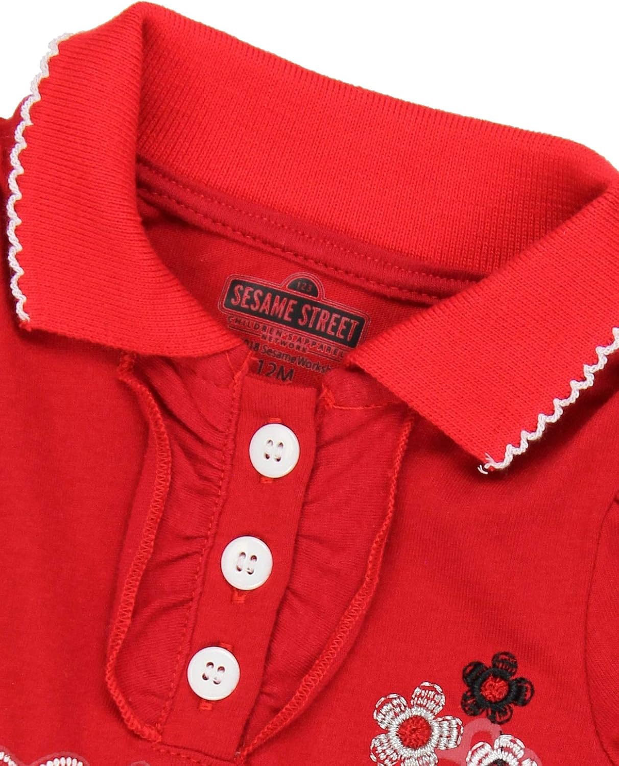 Sesame Street Elmo Girls Polo Dress for Infant and Toddler - Image 6